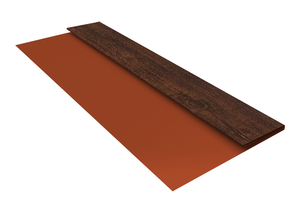 Планка стартовая Блок-Хаус new Grand Line 0,45 Print Premium Cherry Wood Dark FTC (2м)