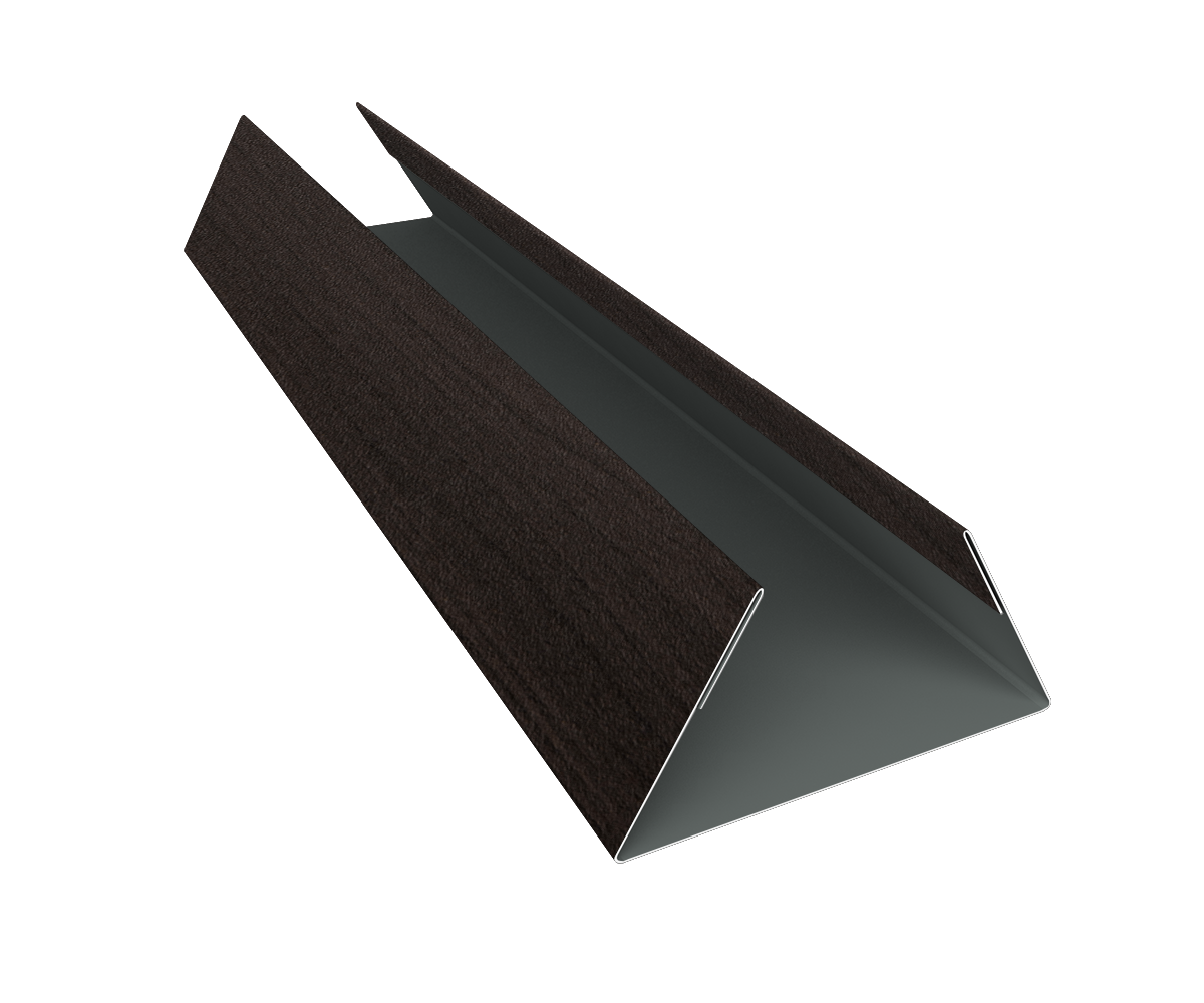 Планка стыковочная составная нижняя 0,45 Print Elite Coffee Wood TwinColor (3м)