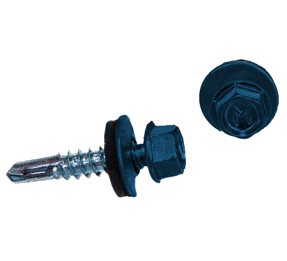 Саморез по металлу Daxmer 5,5х25 RAL 5005 (250) сверло №3
