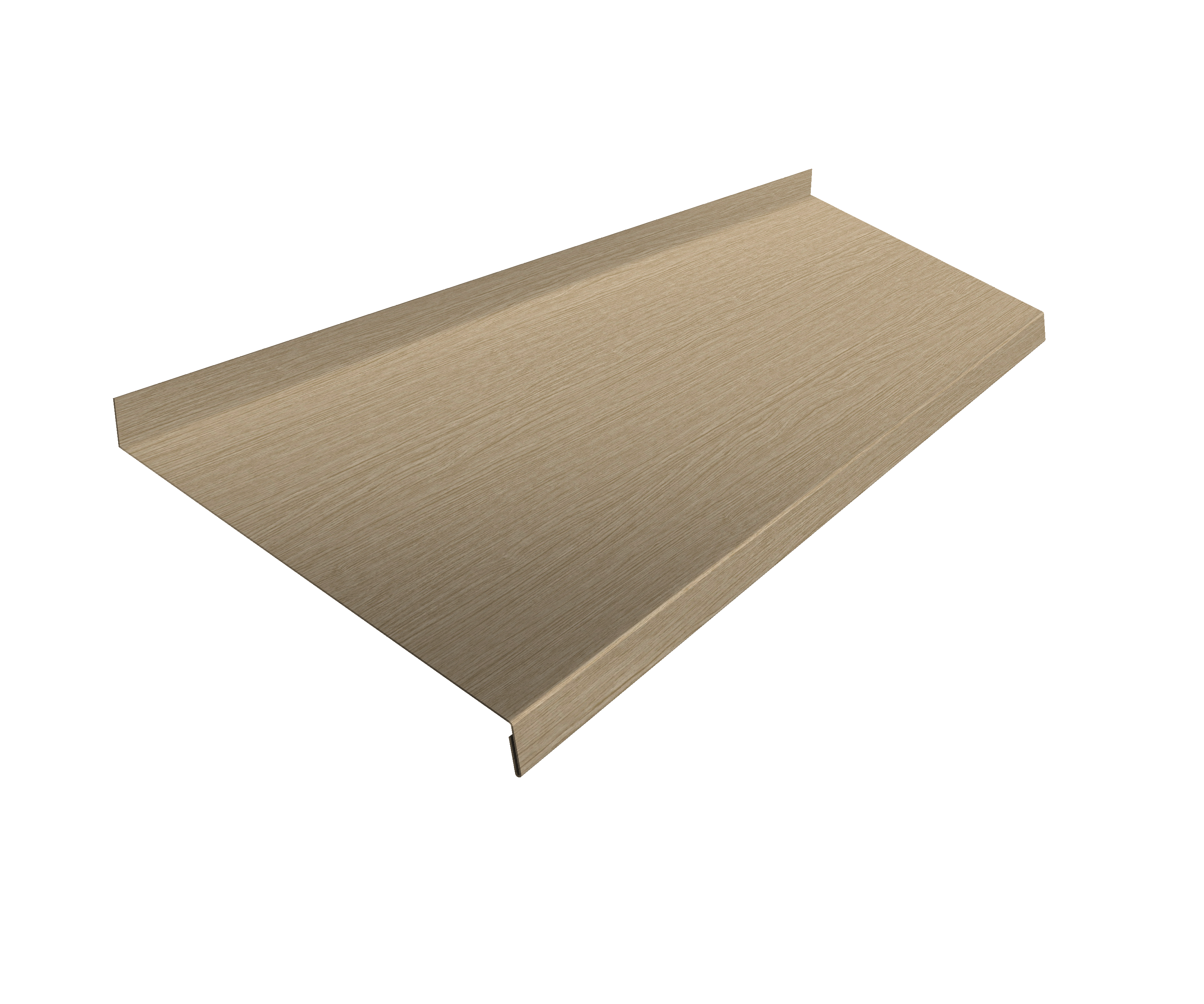 Отлив простой 250 0,45 Print Elite Milky Wood TwinColor (2м)