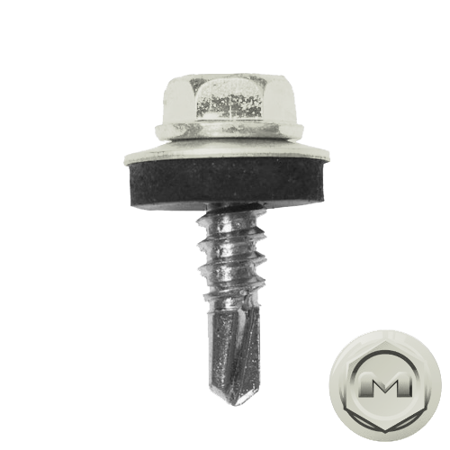 Саморез по металлу Daxmer 5,5х19 RAL 9002 (250) сверло №3