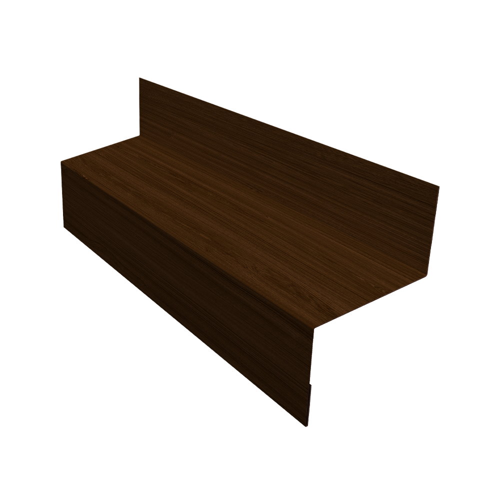 Отлив межэтажный 45 0,45 Print Elite Choco Wood TwinColor (3м)
