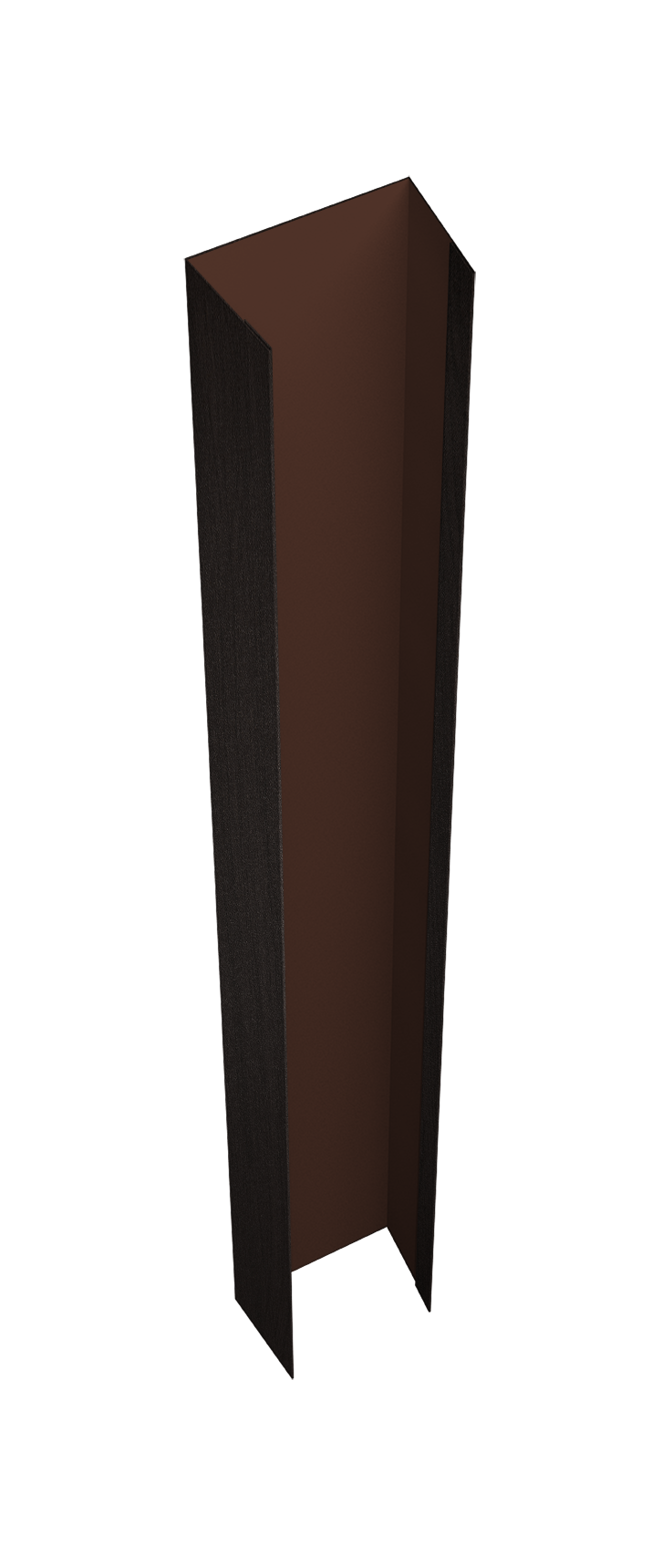 Крепежная планка верхняя Texas 0,45 Print Elite Coffee Wood TwinColor (2,5м)