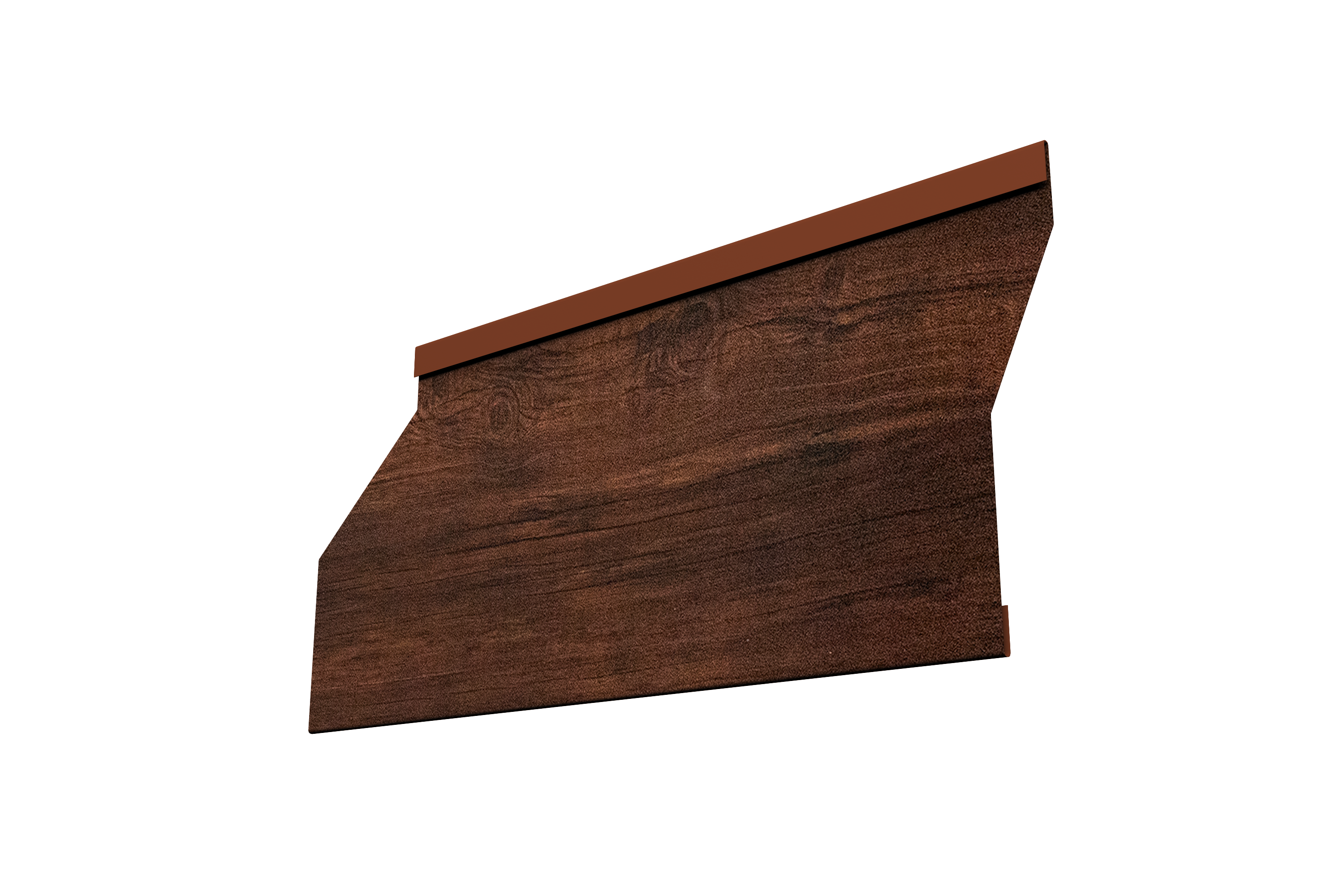 Ламель забора жалюзи Milan Slim 0,45 Print Premium с пленкой Cherry Wood Dark FTC