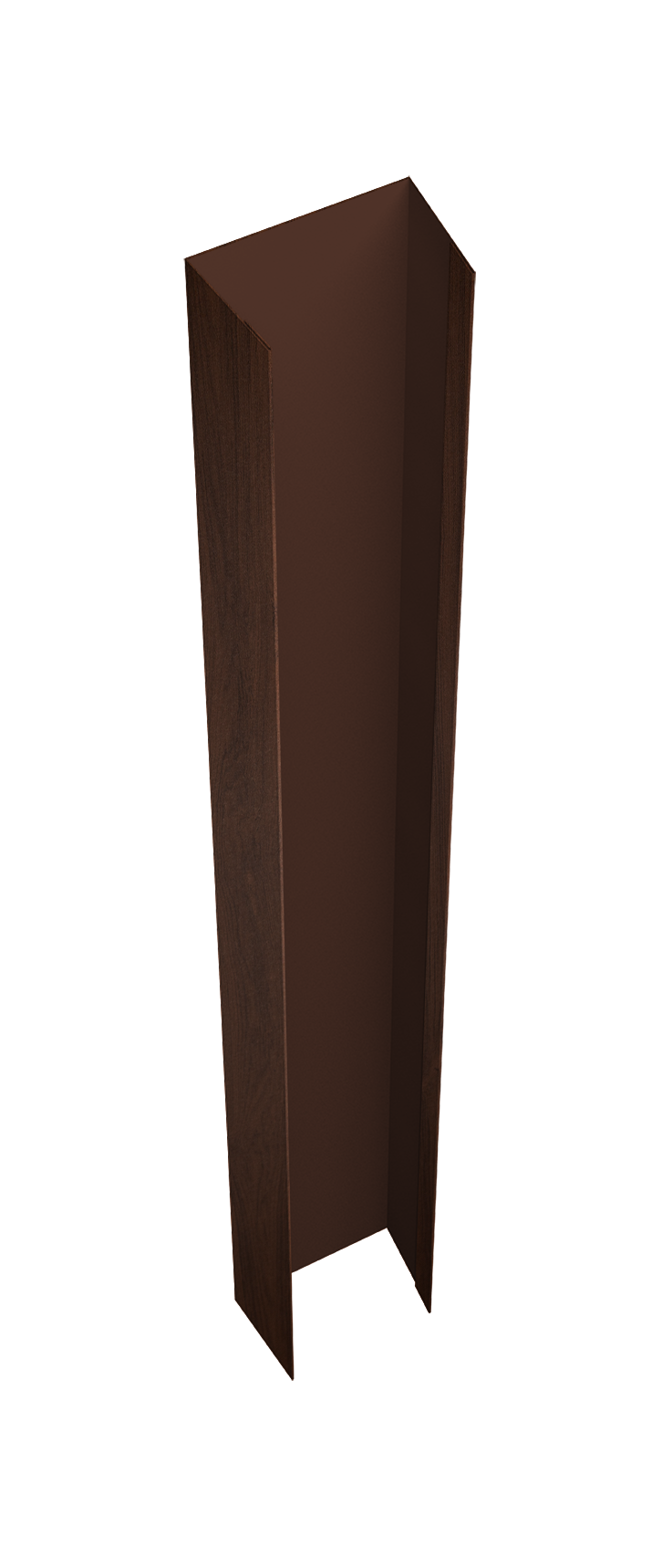 Крепежная планка верхняя Texas 0,45 Print Elite Choco Wood TwinColor (2м)