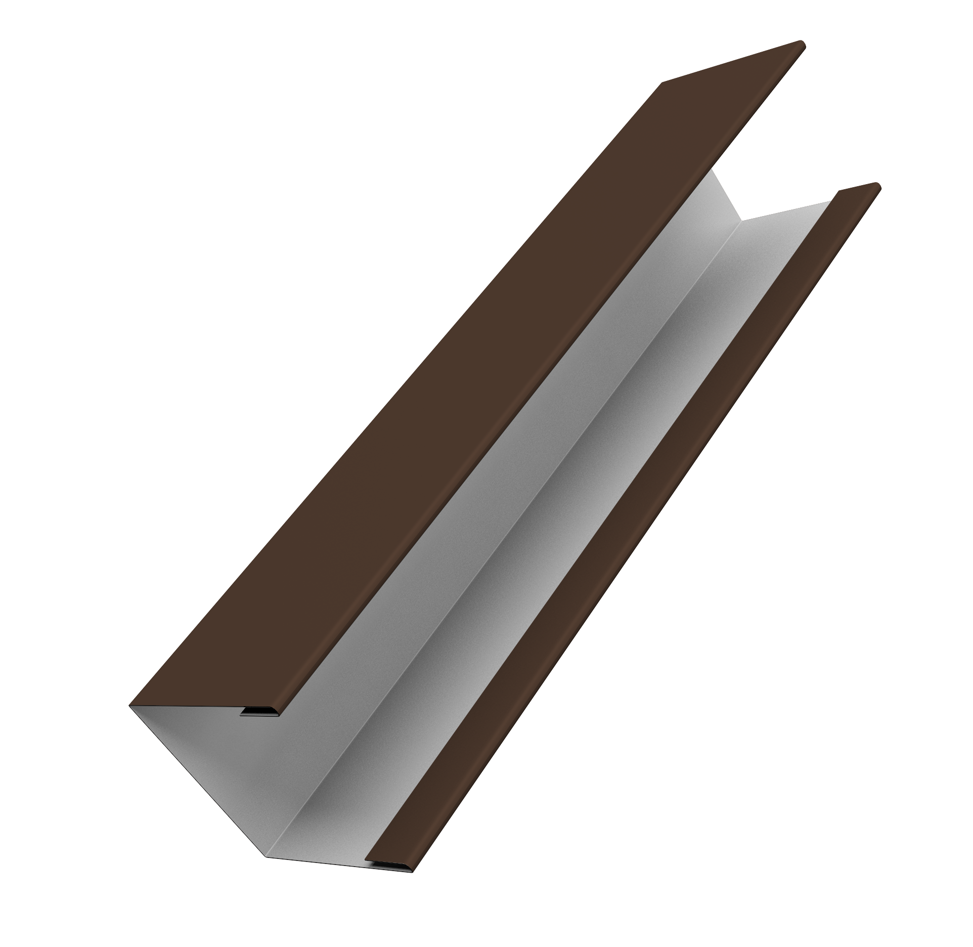 Крышка жалюзи Milan Slim 0,45 Drap RAL 8017 шоколад (2,5м)