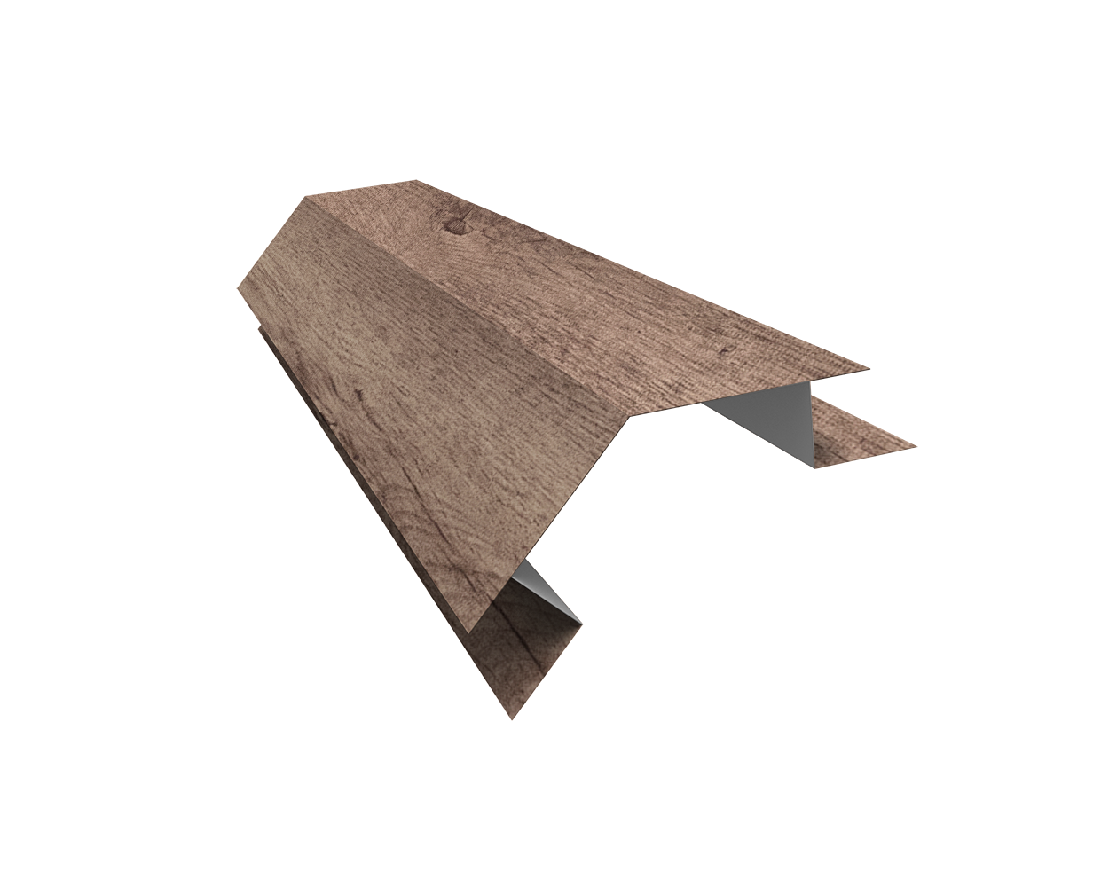 Планка угла внешнего сложного 135 градусов Блок-Хаус new Grand Line 0,45 Print Premium Almond Wood Fresh (2м)