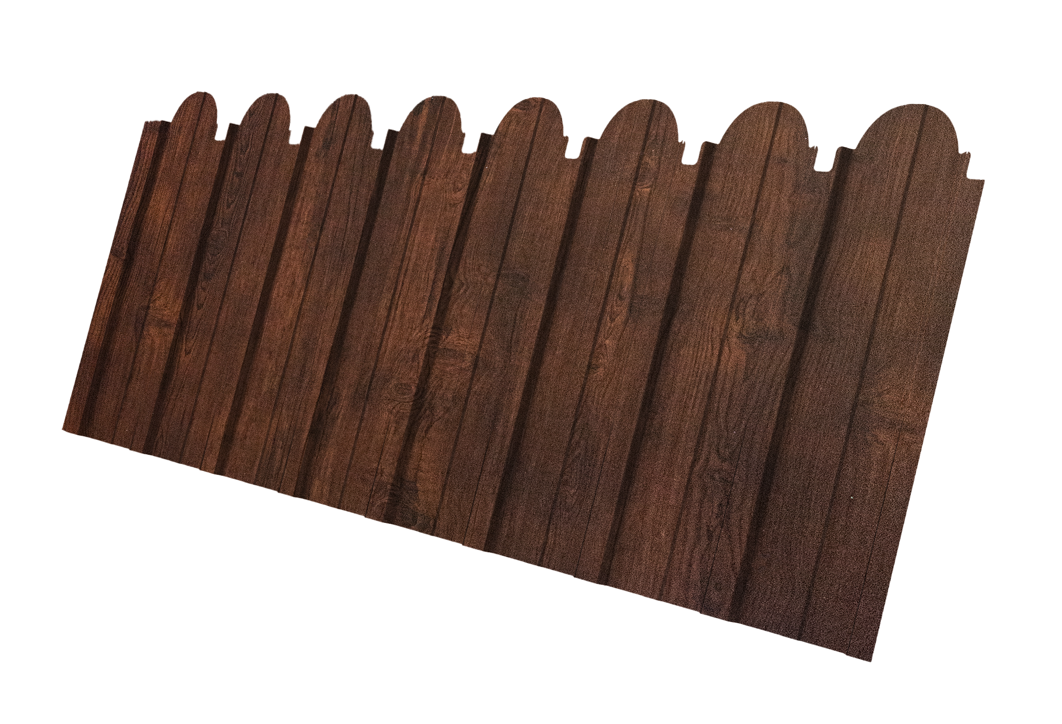 Профнастил C10A фигурный 0,45 Print-Double Premium Cherry Wood Dark F