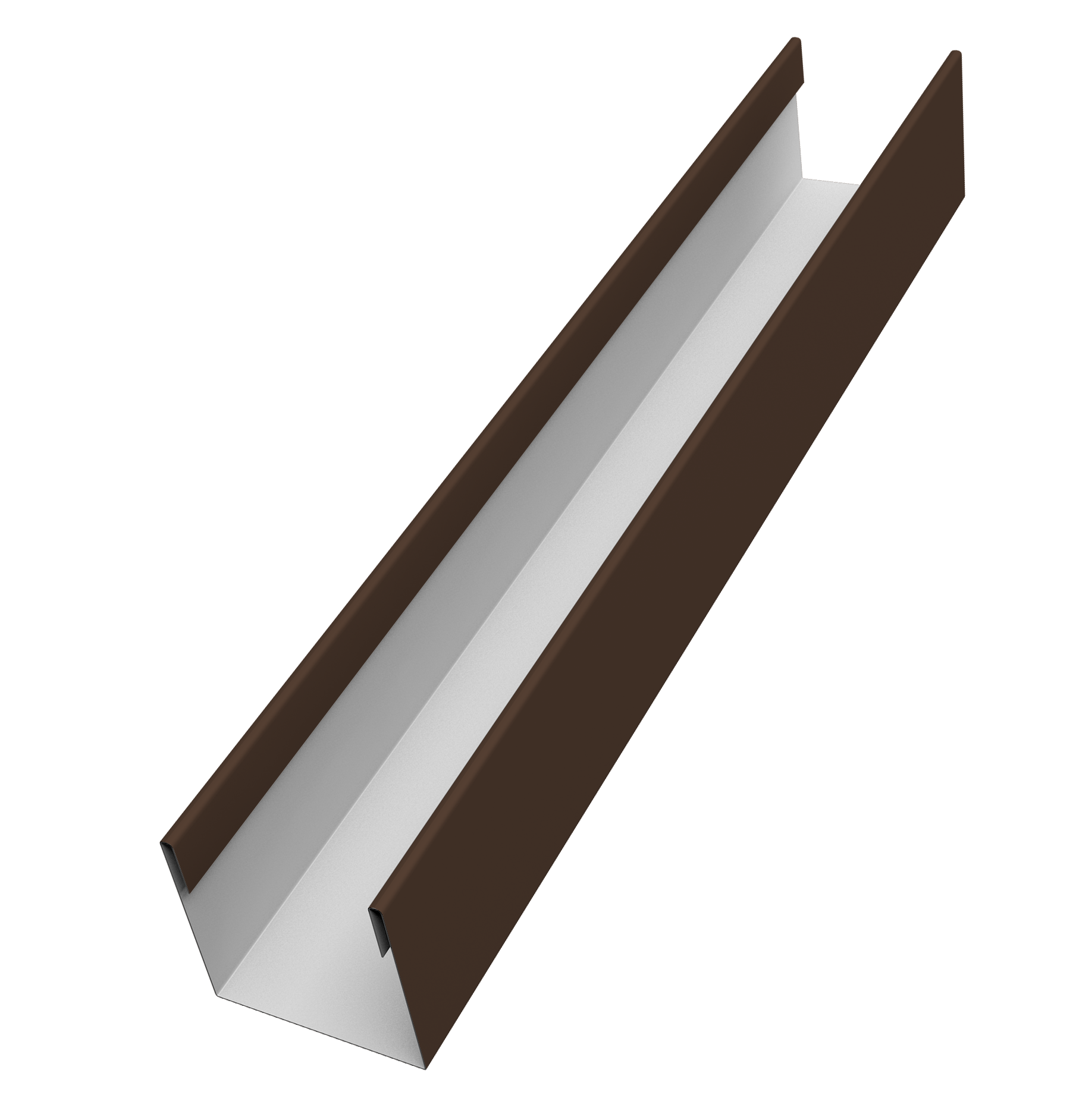 Стойка жалюзи Milan Slim 0,45 PE RAL 8017 шоколад (3м)
