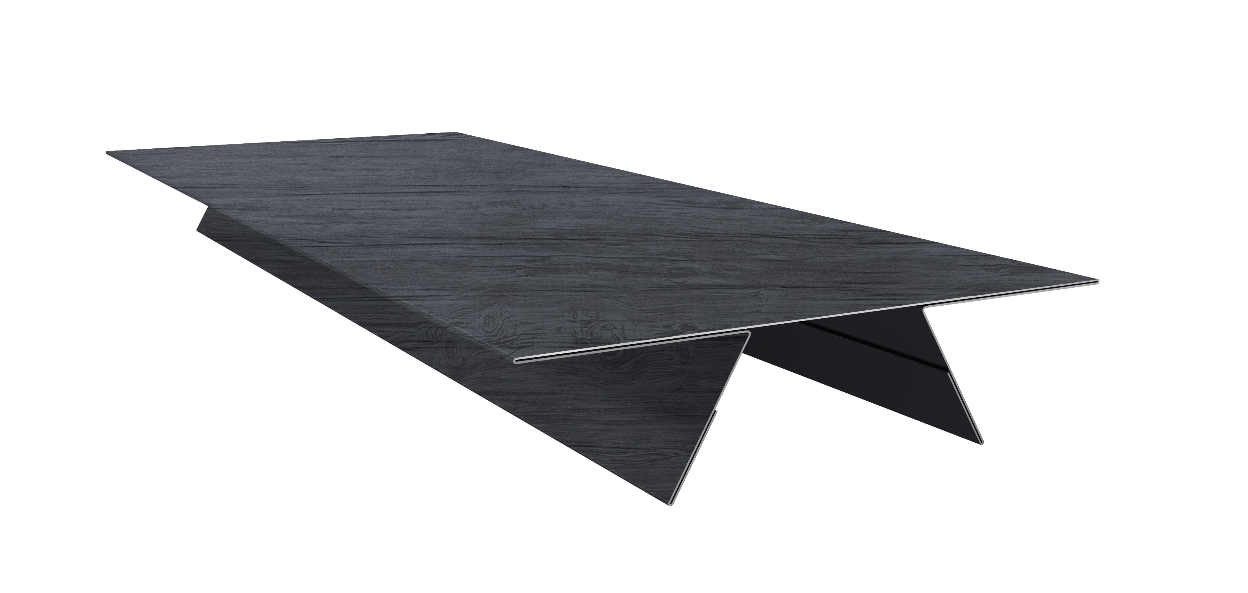 Планка стыковочная составная верхняя 0,45 Print Premium Grey Wood TwinColor (3м)