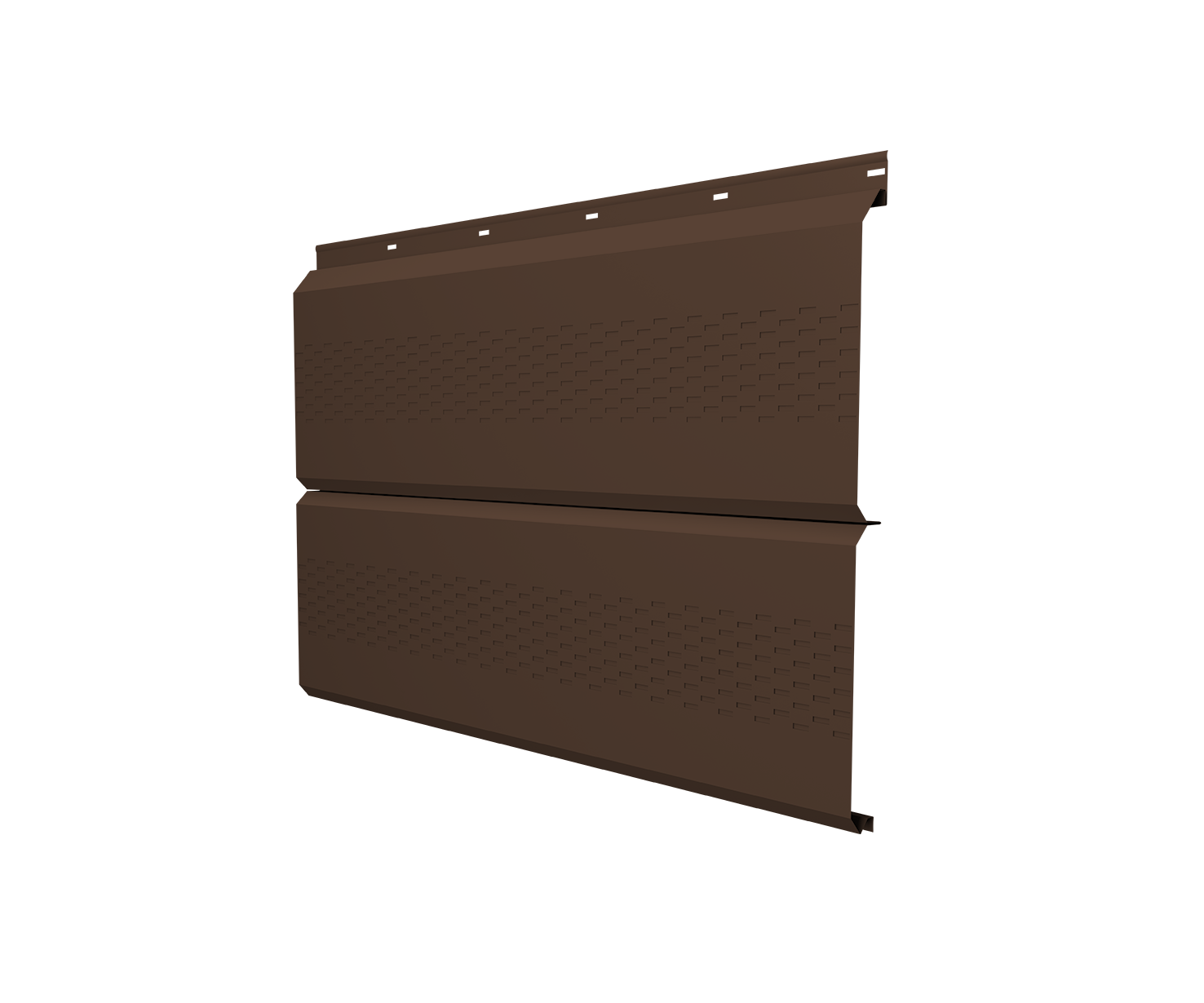 Софит ЭкоБрус с перфорацией 0,345 Grand Line 0,5 Velur X RAL 8017 шоколад