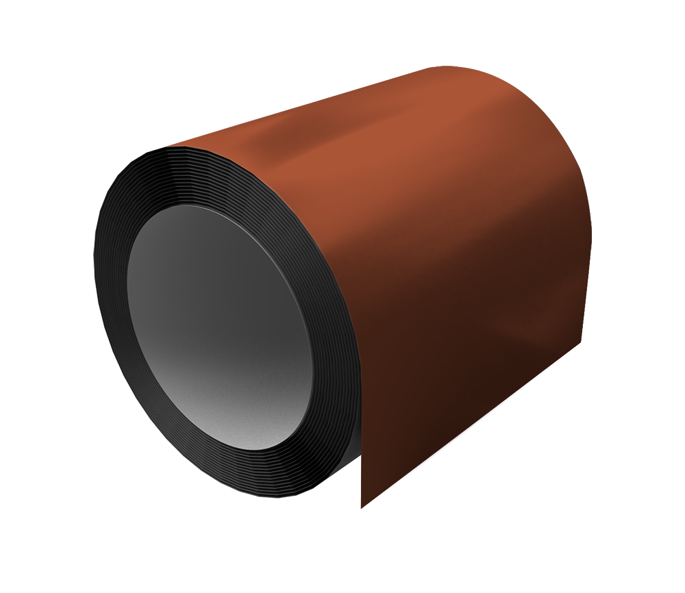 Отмотка 0,45 Drap с пленкой RAL 8004 терракота