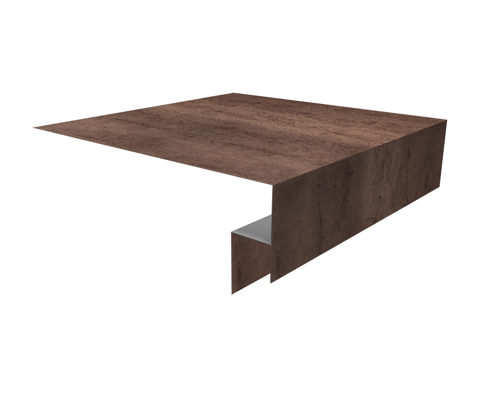 Планка околооконная сложная Экобрус Grand Line 250х50х25 0,45 Print Premium Almond Wood Fresh (2м)
