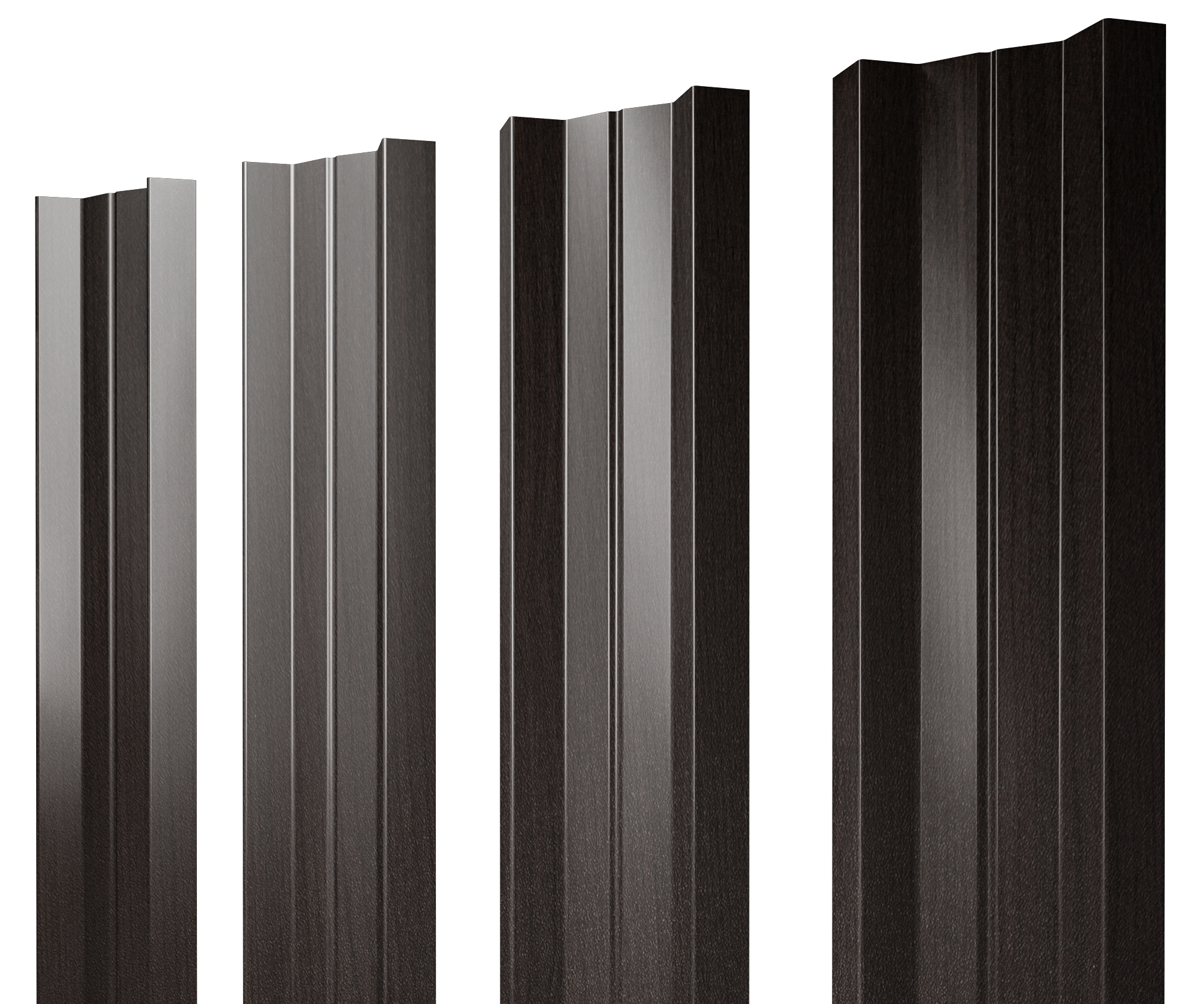 Штакетник М-образный А с прямым резом 0,45 Print Elite Coffee Wood TwinColor