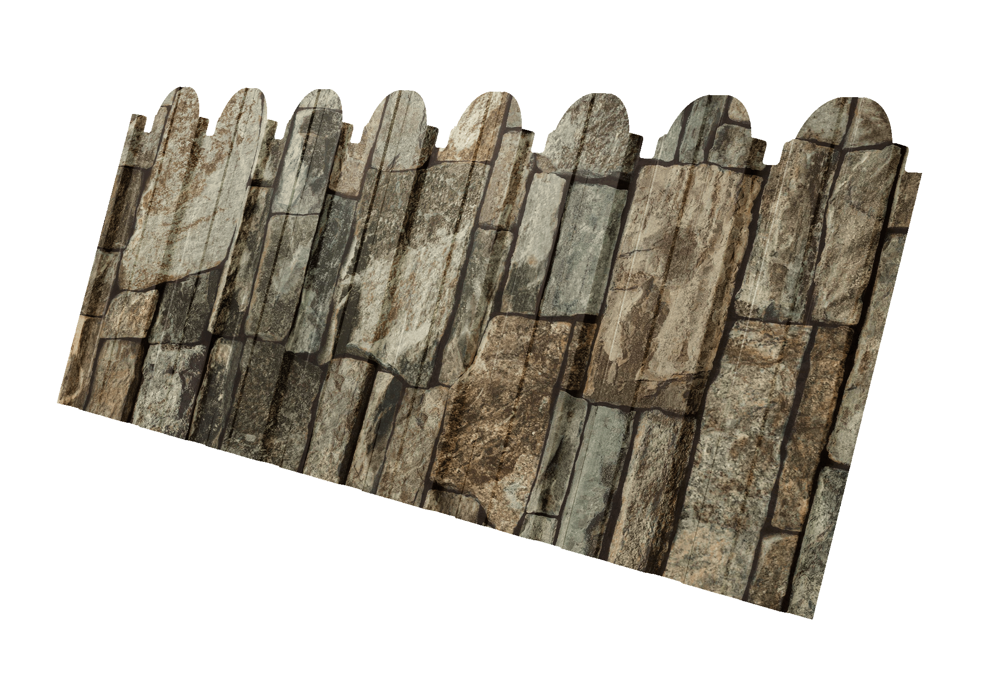 Профнастил C10B фигурный 0,45 Print Elite Fine Stone TwinColor