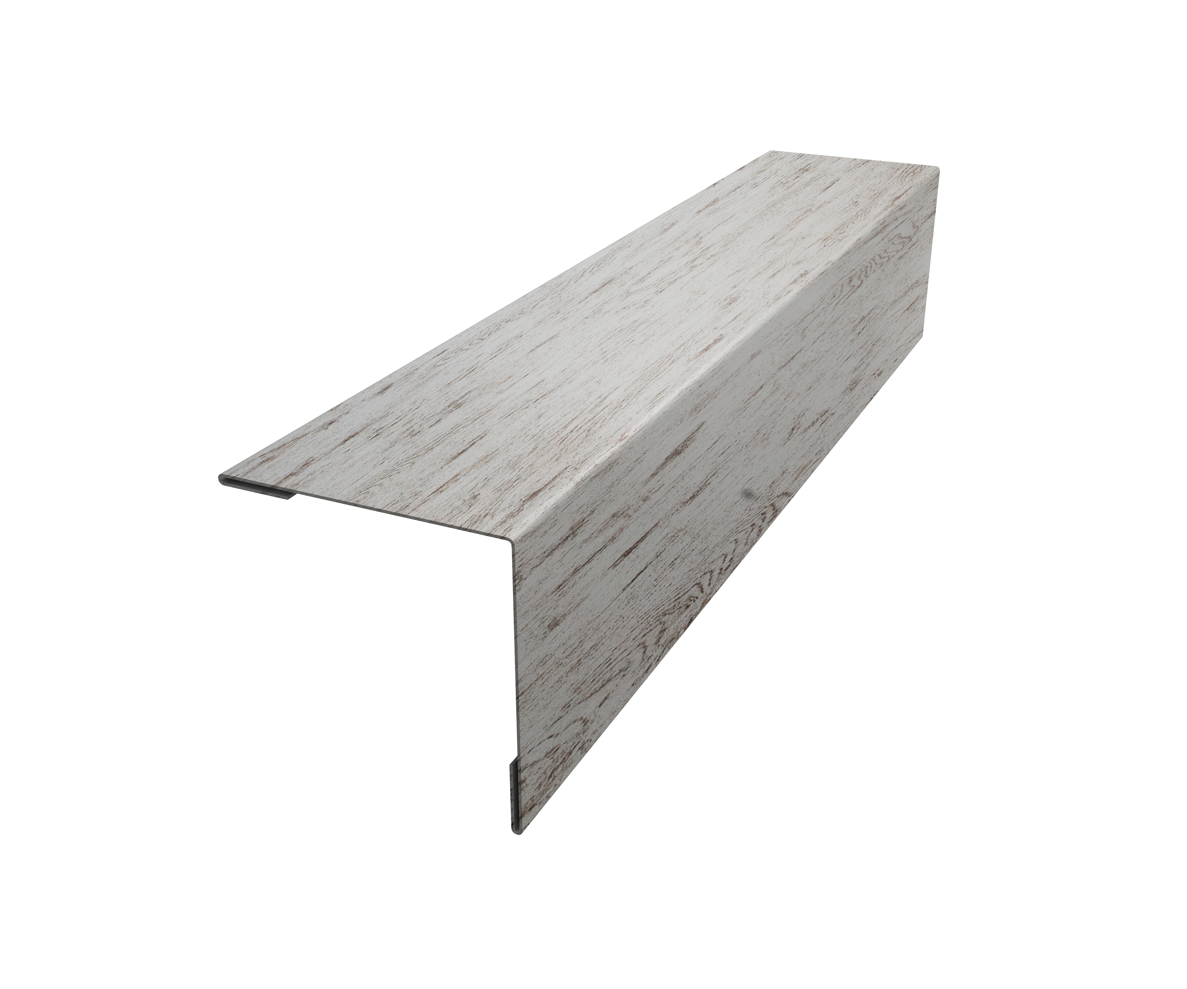 Планка завершающая 50х50 жалюзи Milan 0,45 Print Elite Snow Wood TwinColor (2м)