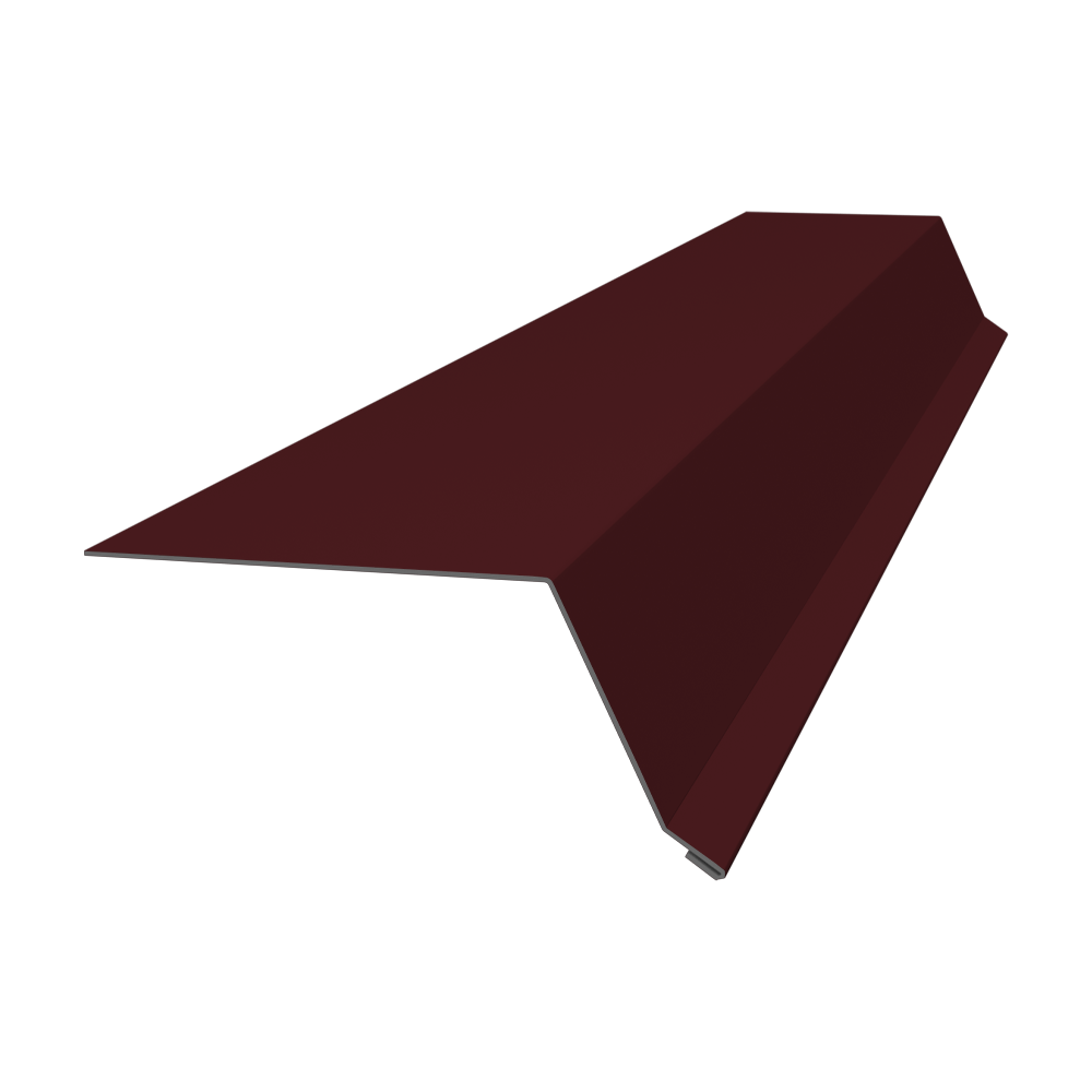Планка капельник 100х55 0,7 PE с пленкой RAL 3005 красное вино (3м)