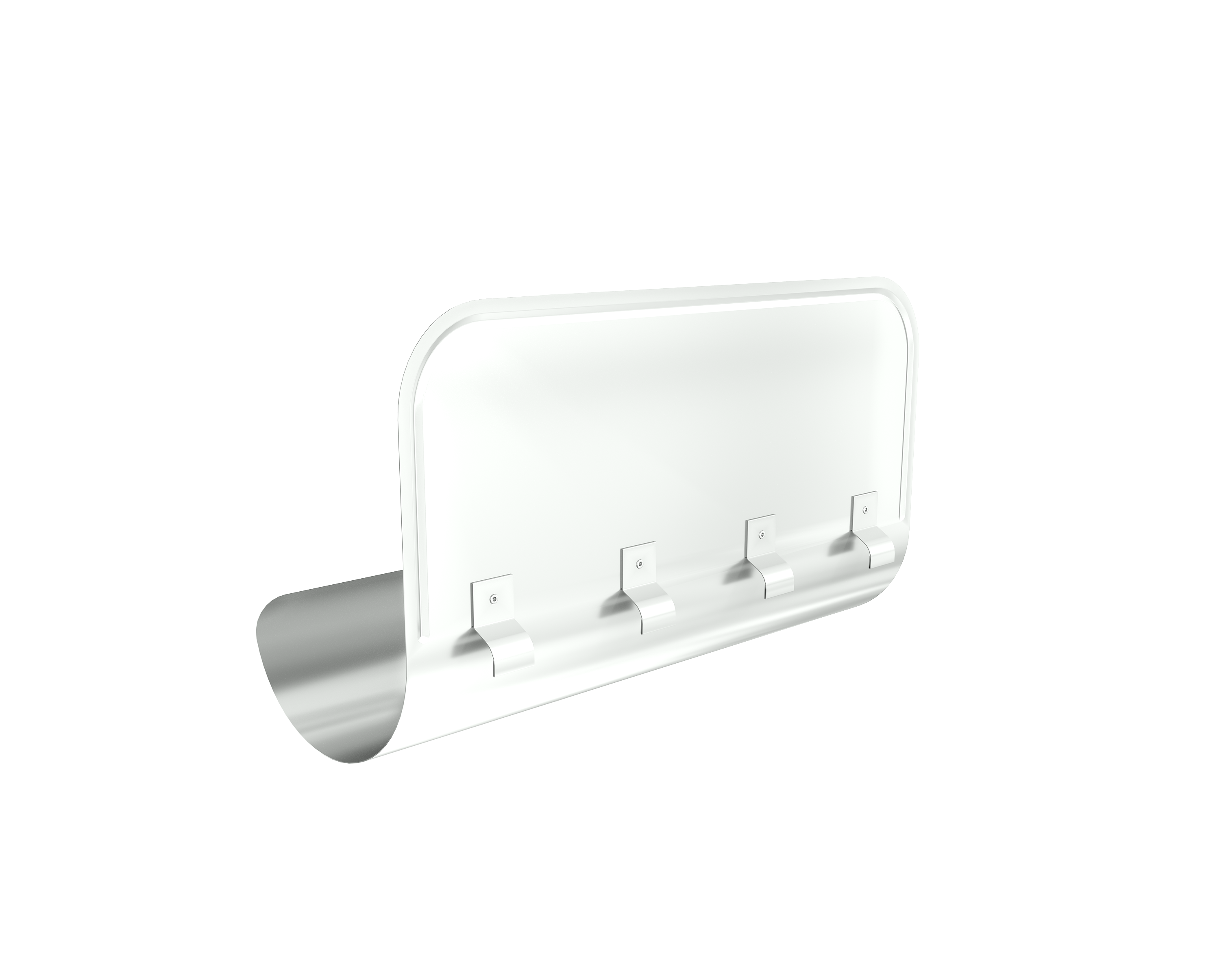 Ограничитель перелива GL PU 125/90 RAL 9003 сигнальный белый