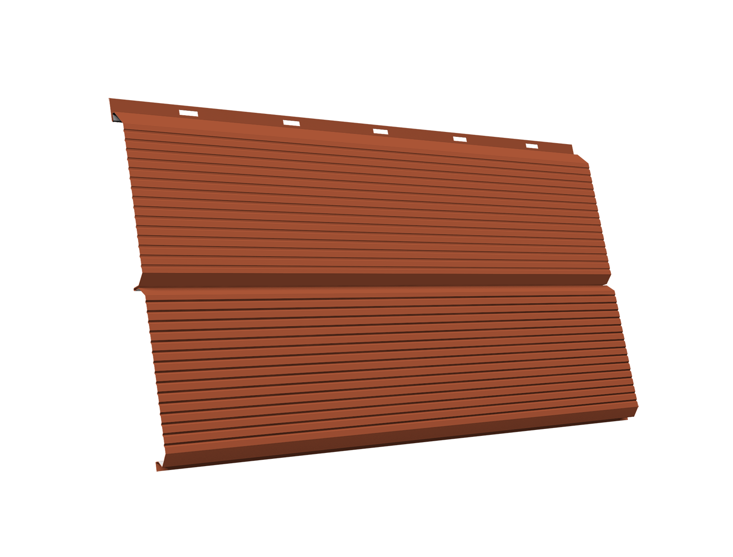 ЭкоБрус 0,345 Gofr Grand Line 0,5 Satin Matt TX с пленкой RAL 8004 терракота