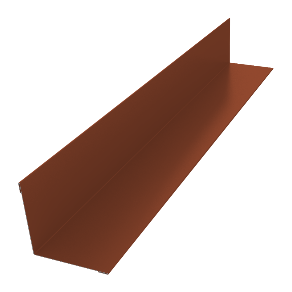 Угол внутренний 50х50 0,5 Velur X RAL 8004 терракота (2м)
