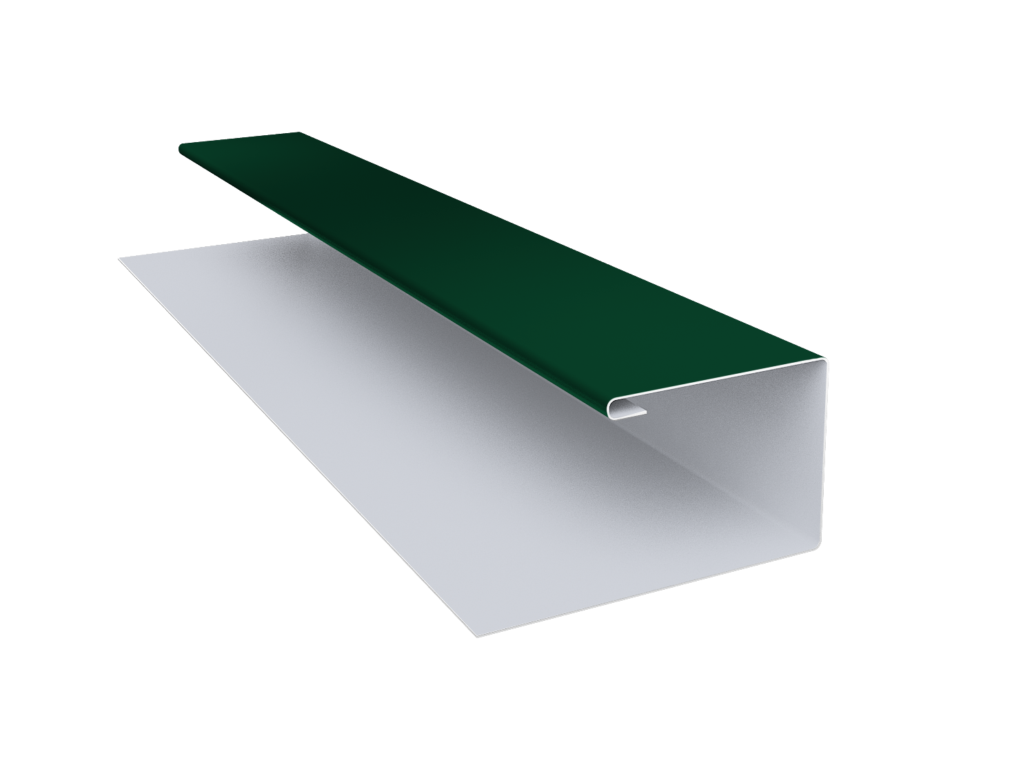 Планка П-образная Экобрус Grand Line 0,45 Drap TX RAL 6005 зеленый мох (3м)