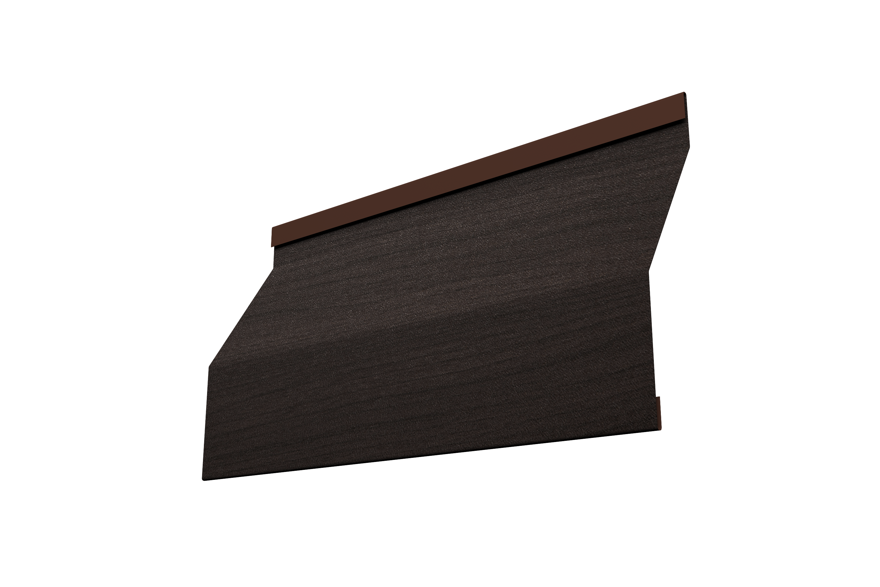 Ламель забора жалюзи Milan Slim 0,45 Print Elite Coffee Wood TwinColor