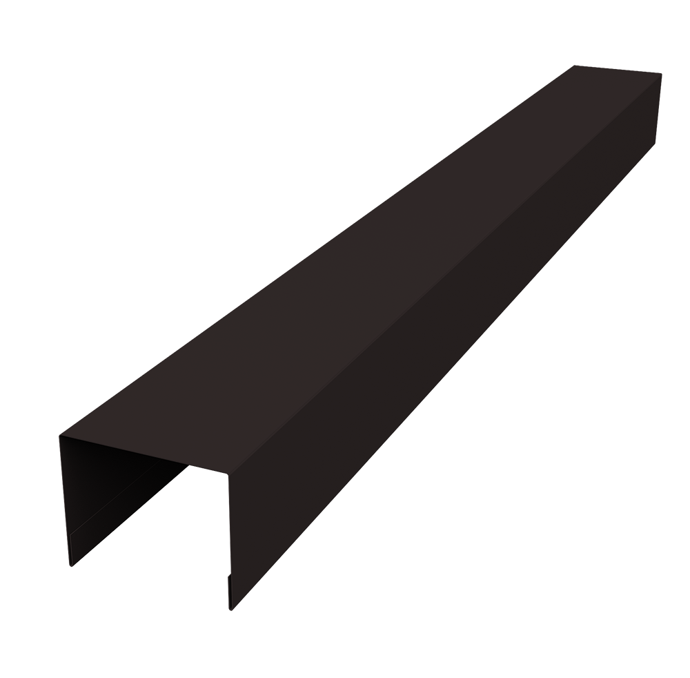 Крышка жалюзи Palermo 0,45 PE-Double RAL 9005 черный (2м)