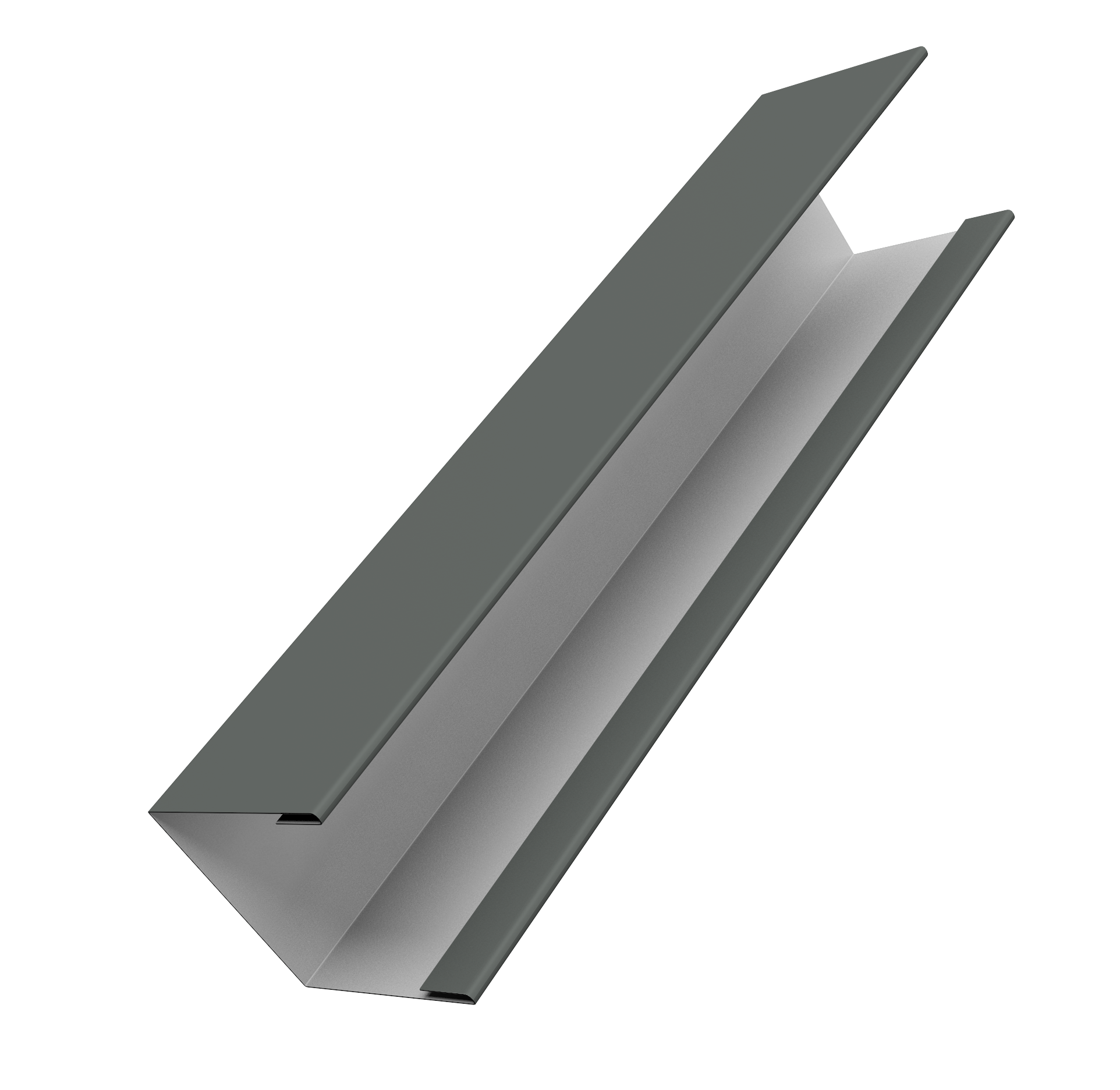 Крышка жалюзи Milan Slim 0,45 PE RAL 7005 мышино-серый (3м)