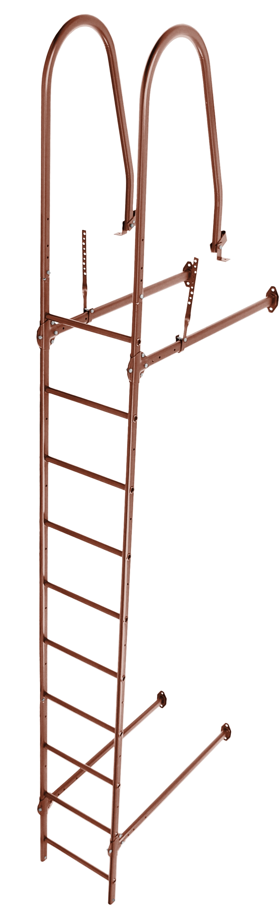 Лестница стеновая Grand Line RAL 8004 2,76м