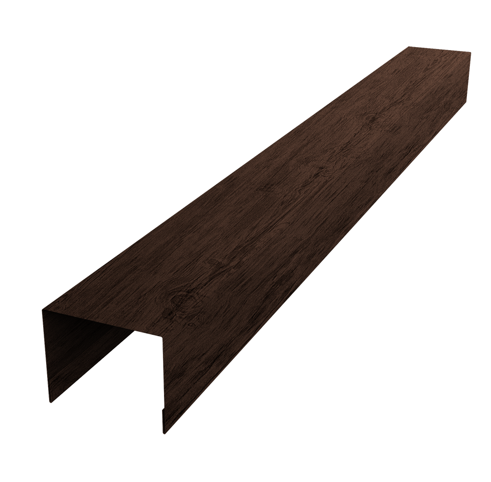Крышка для забора жалюзи Palermo 0,45 Print-Double Premium Antique Wood (2м)