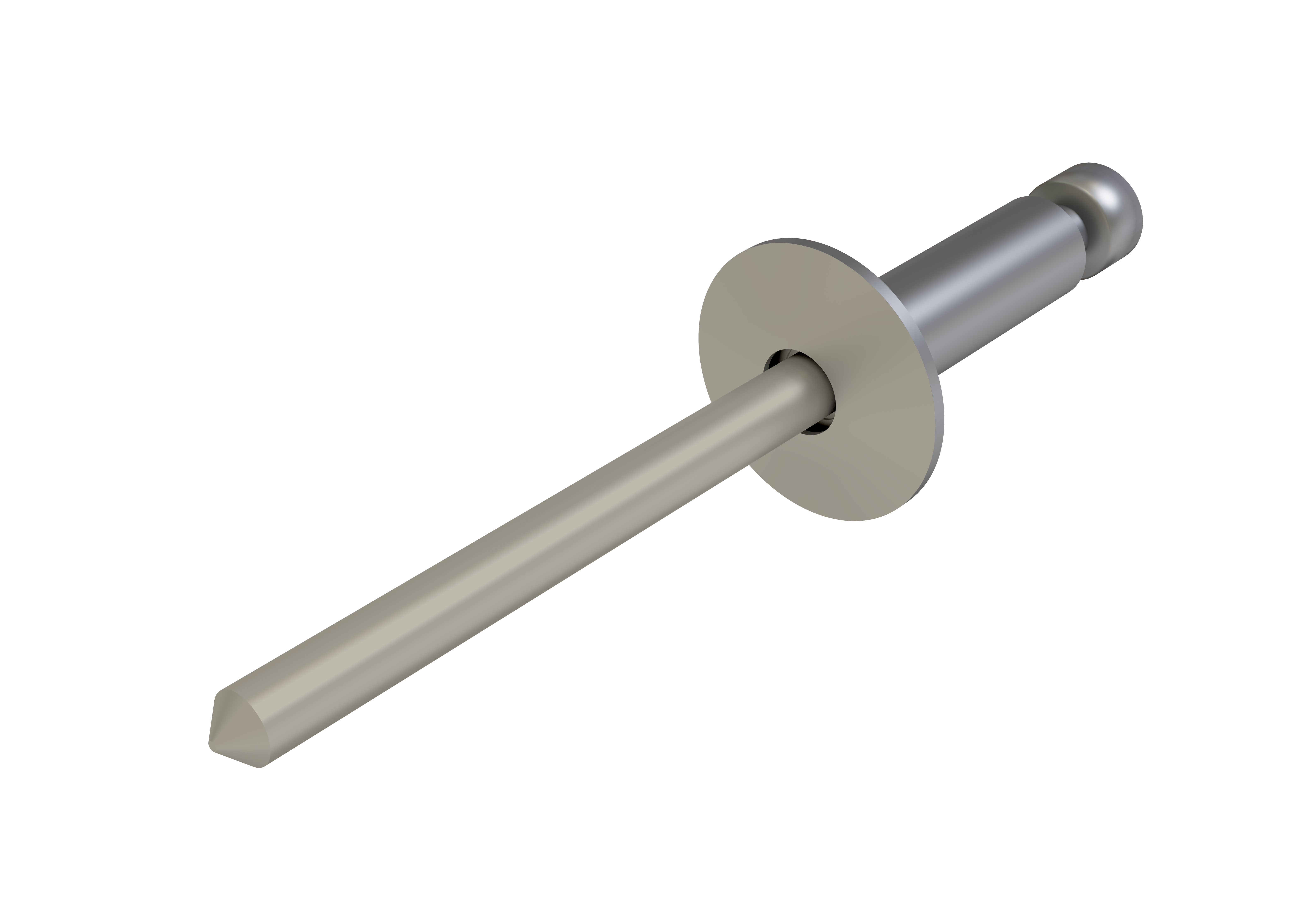 Заклёпка вытяжная Daxmer 4,8х21х14 (200шт) нерж/нерж RAL 7032