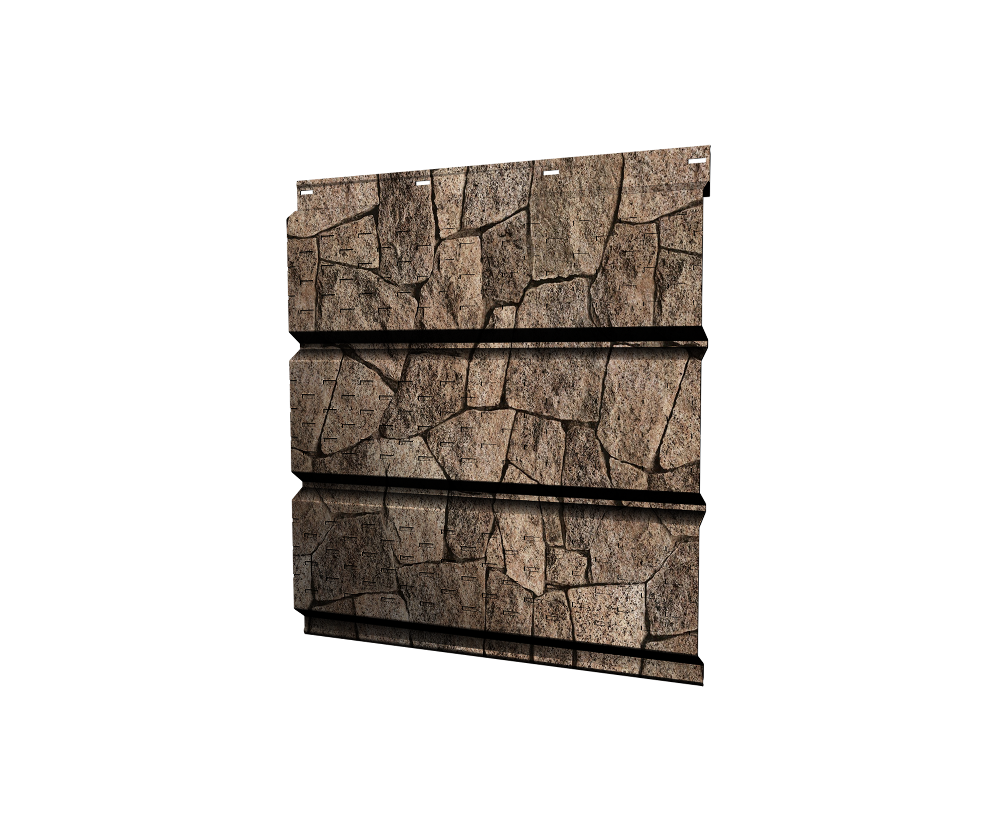 Софит металлический полная перфорация 0,45 Print Elite с пленкой King Stone TwinColor