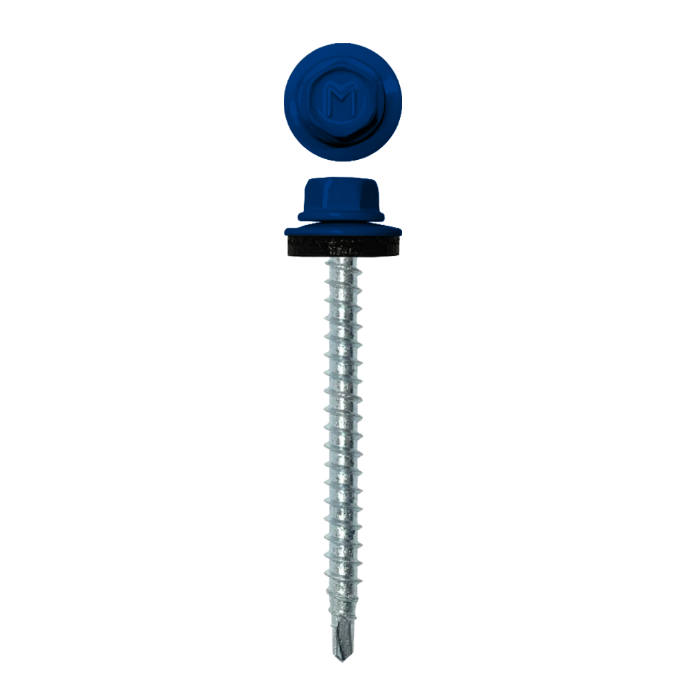 Саморез кровельный Daxmer 4,8х50 (150шт) сверло №1 RAL 5002