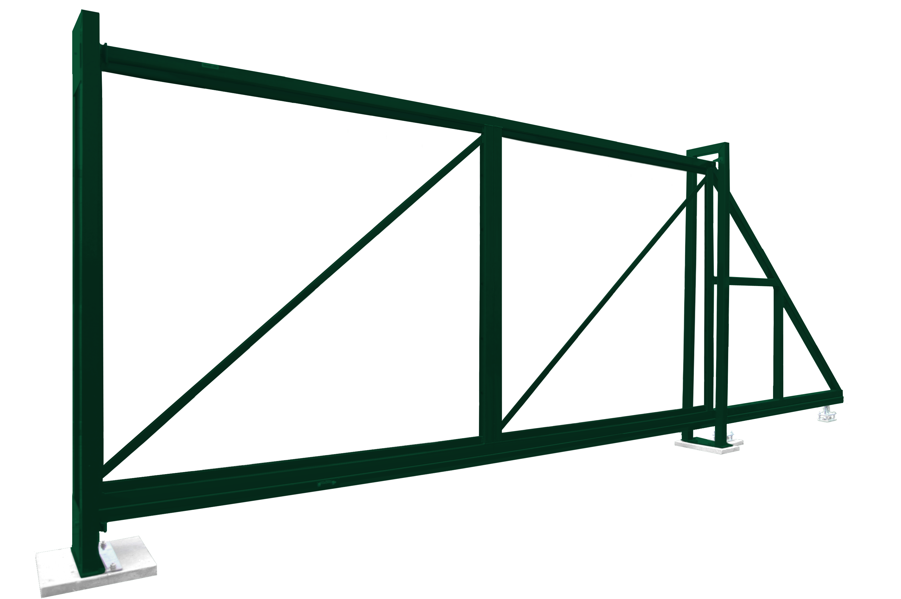Ворота откатные Colority Zinc 2,03x6,0 RAL 6005