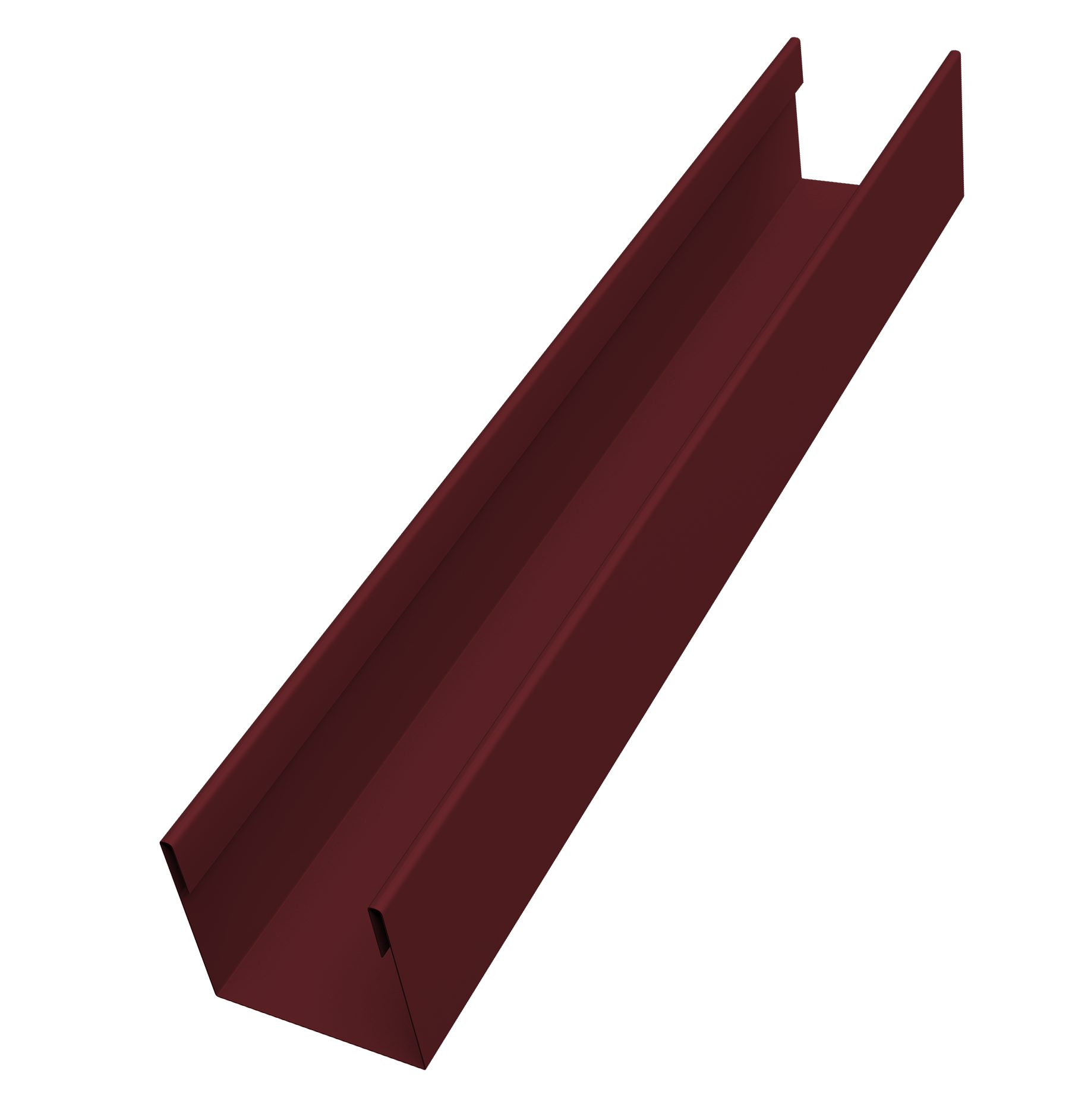 Стойка жалюзи Milan Slim 0,45 PE-Double RAL 3005 красное вино (1,8м)