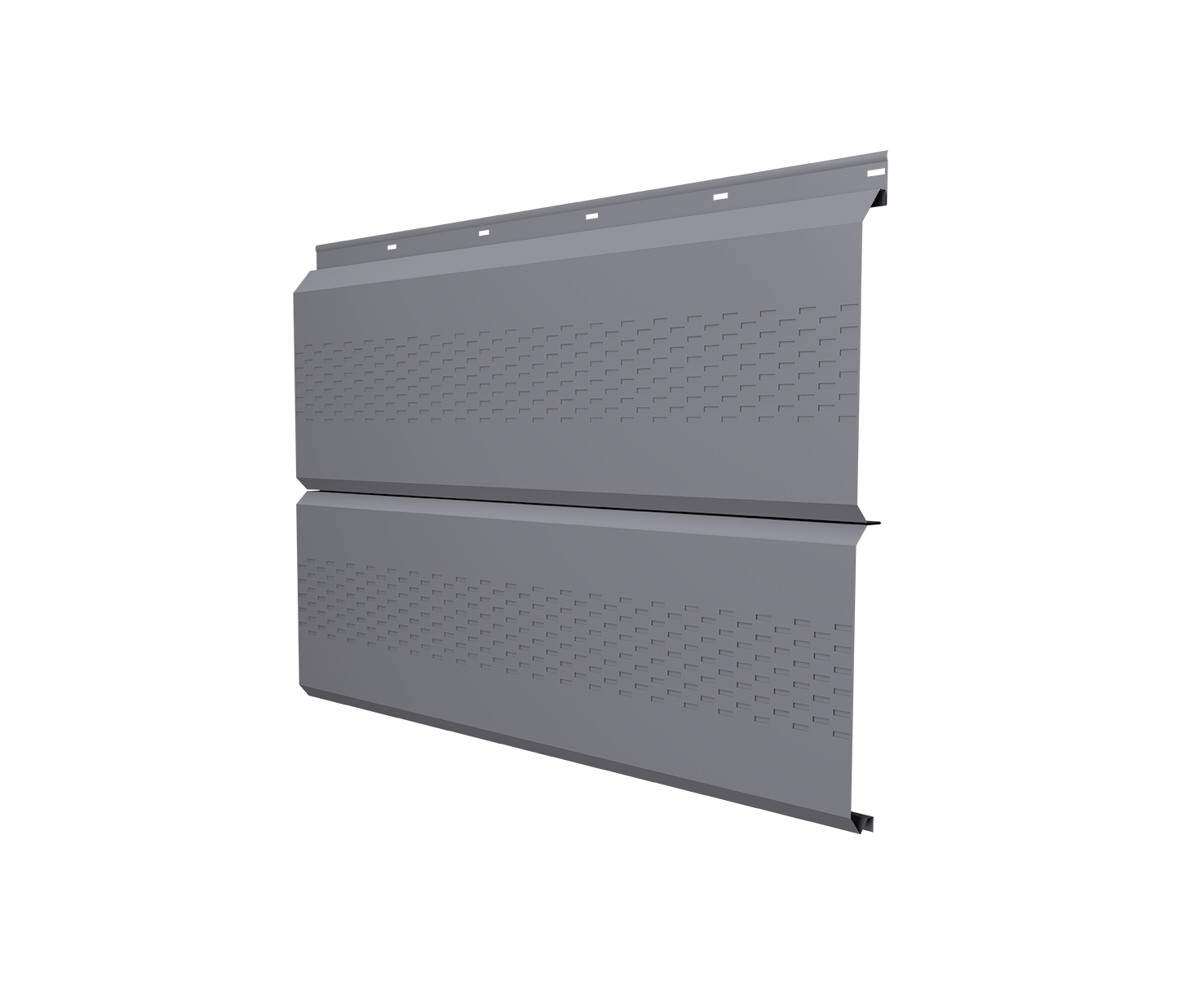 Софит ЭкоБрус с перфорацией 0,345 Grand Line 0,5 Satin RAL 7004 сигнальный серый