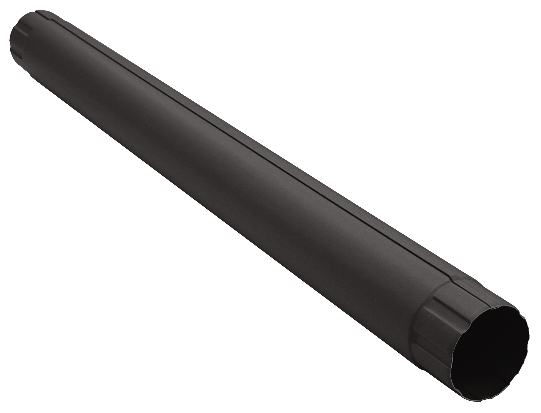 Труба круглая соединительная GL PU Matt 90 мм 1 м RR 32 темно-коричневый
