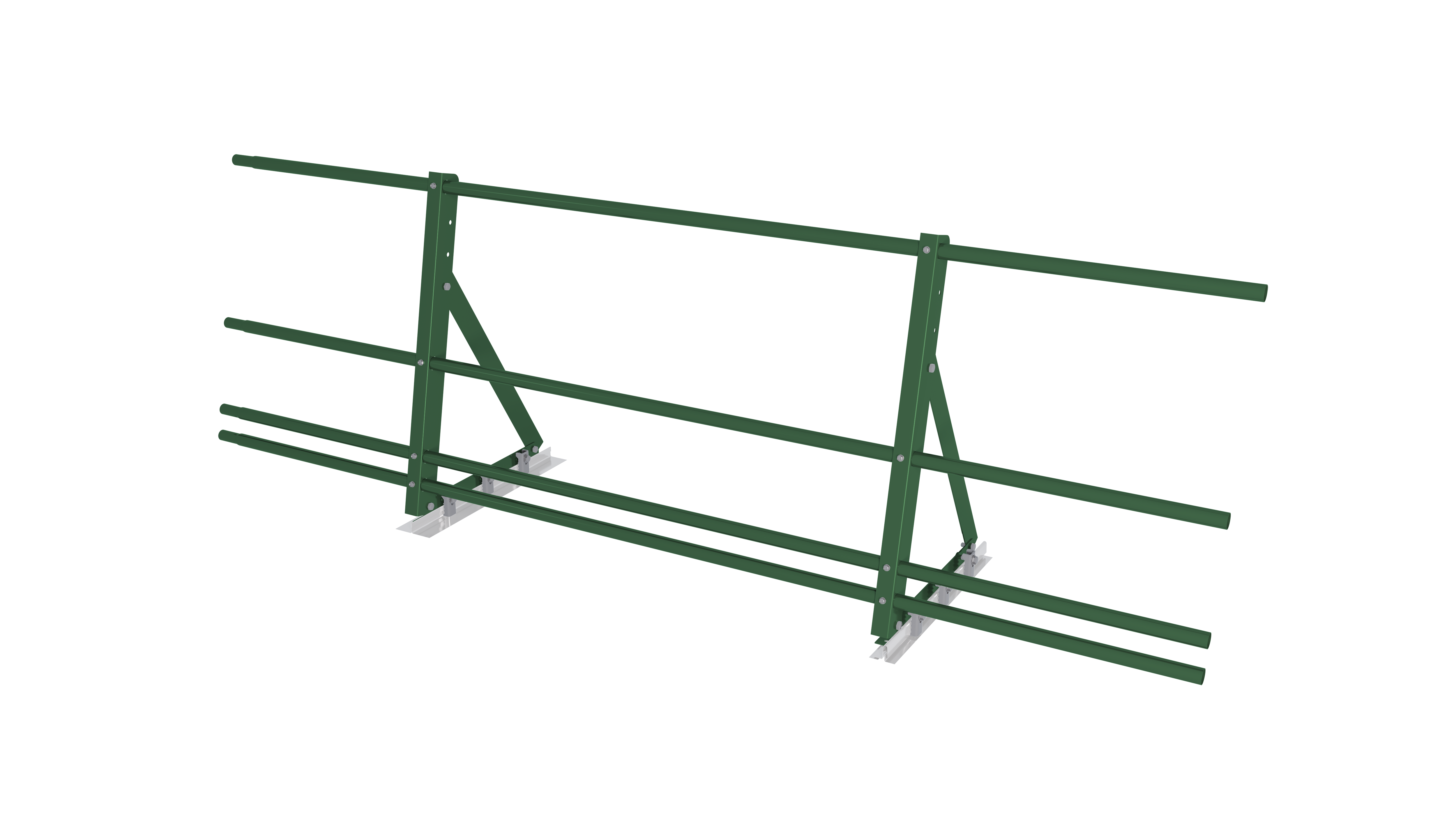 Ограждение кровельное со снегозадержателем на фальц Optima 0,65х2м RAL 6002