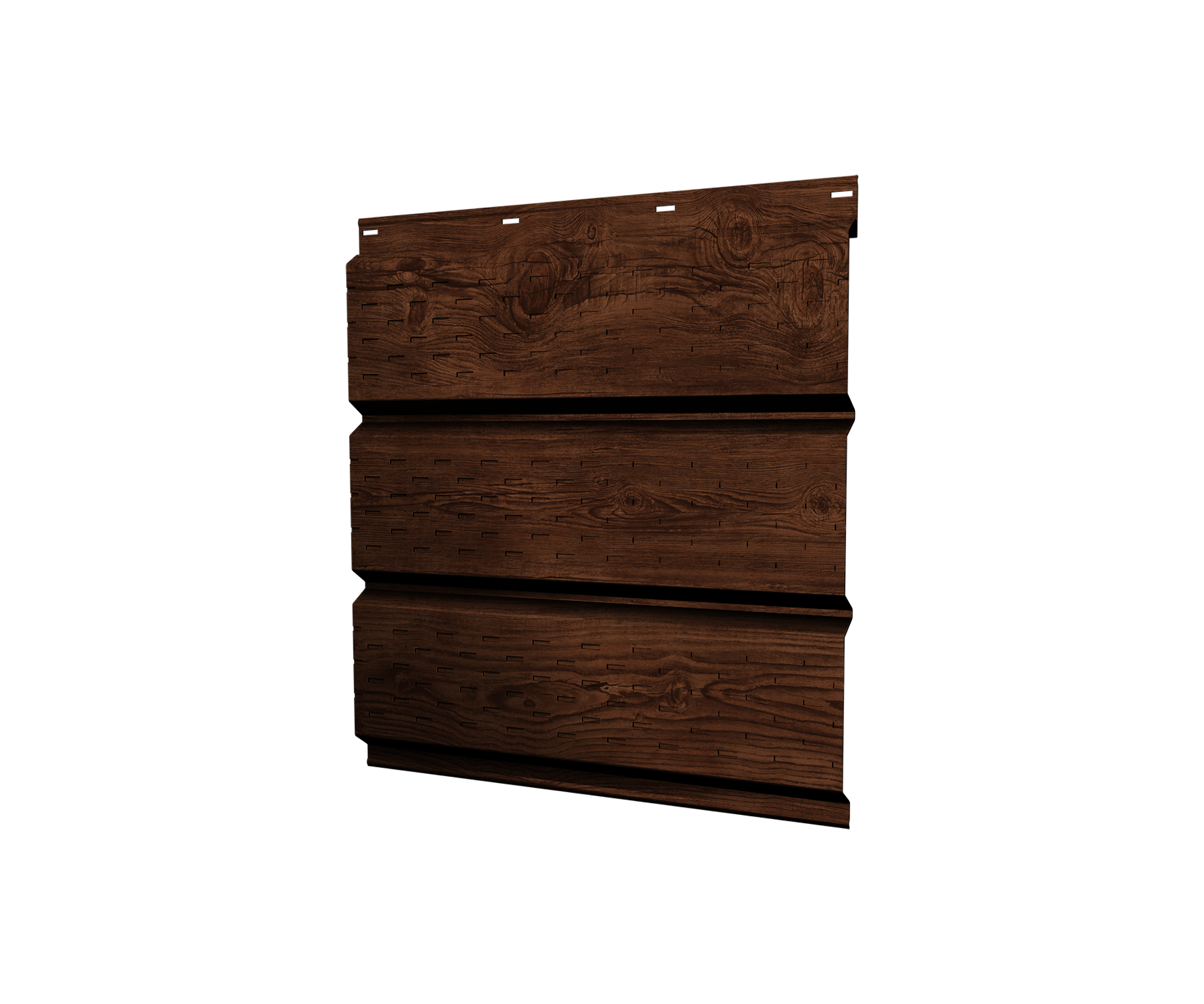 Софит металлический полная перфорация 0,45 Print Premium с пленкой Cherry Wood Fresh TwinColor