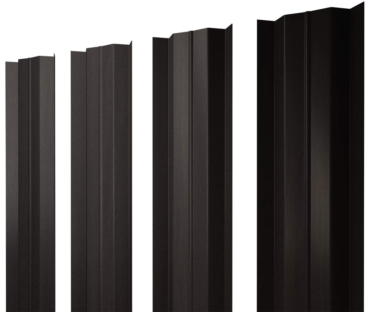 Штакетник М-образный В с прямым резом 0,45 Print Elite Coffee Wood TwinColor