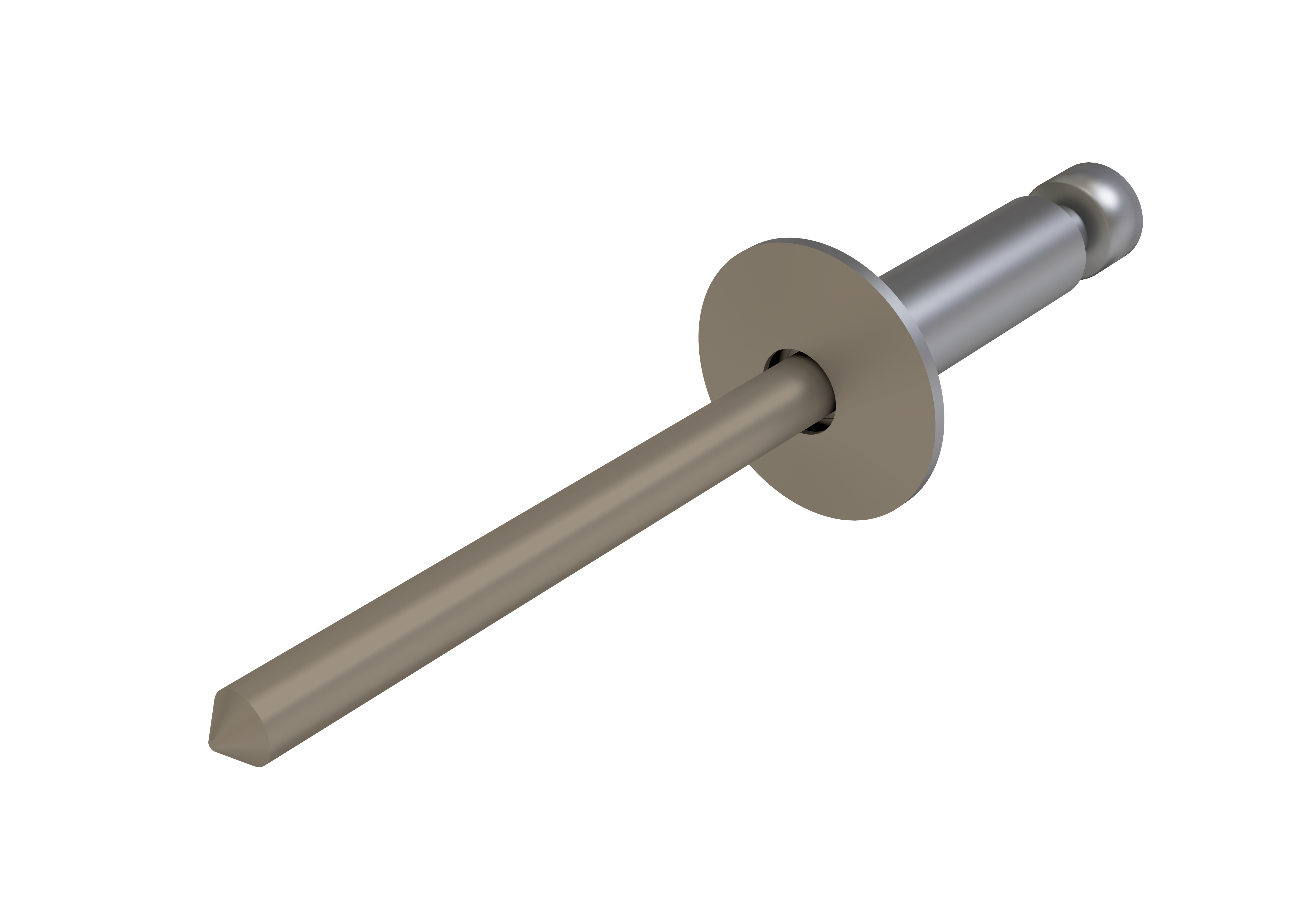 Заклёпка вытяжная Daxmer 3,2х8 (1000шт) сталь/сталь RAL 1035