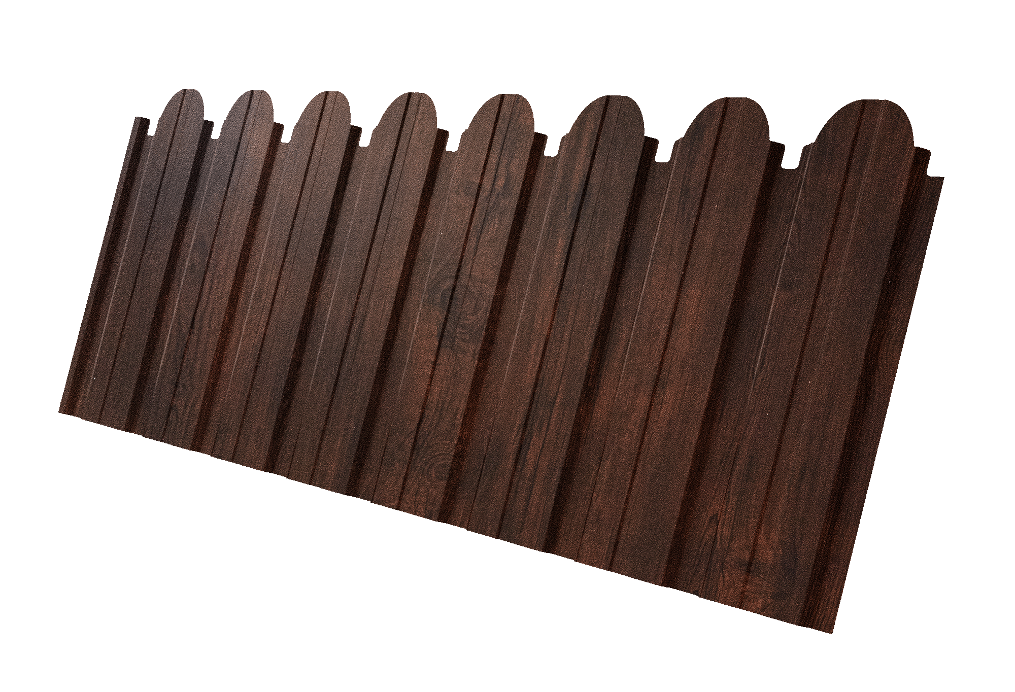 Профнастил C10B фигурный 0,4 Print Premium Cherry Wood Dark FTC