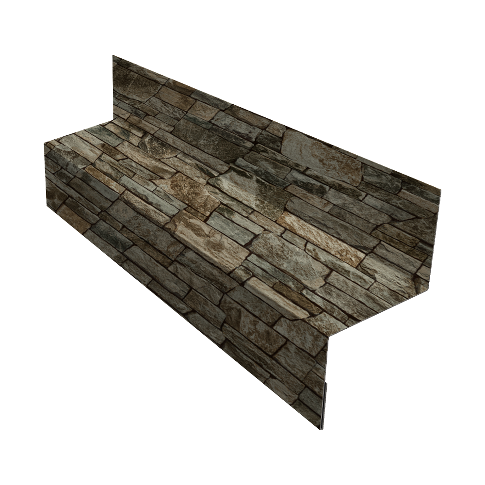 Отлив межэтажный 35 0,45 Print Elite Fine Stone TwinColor (2м)