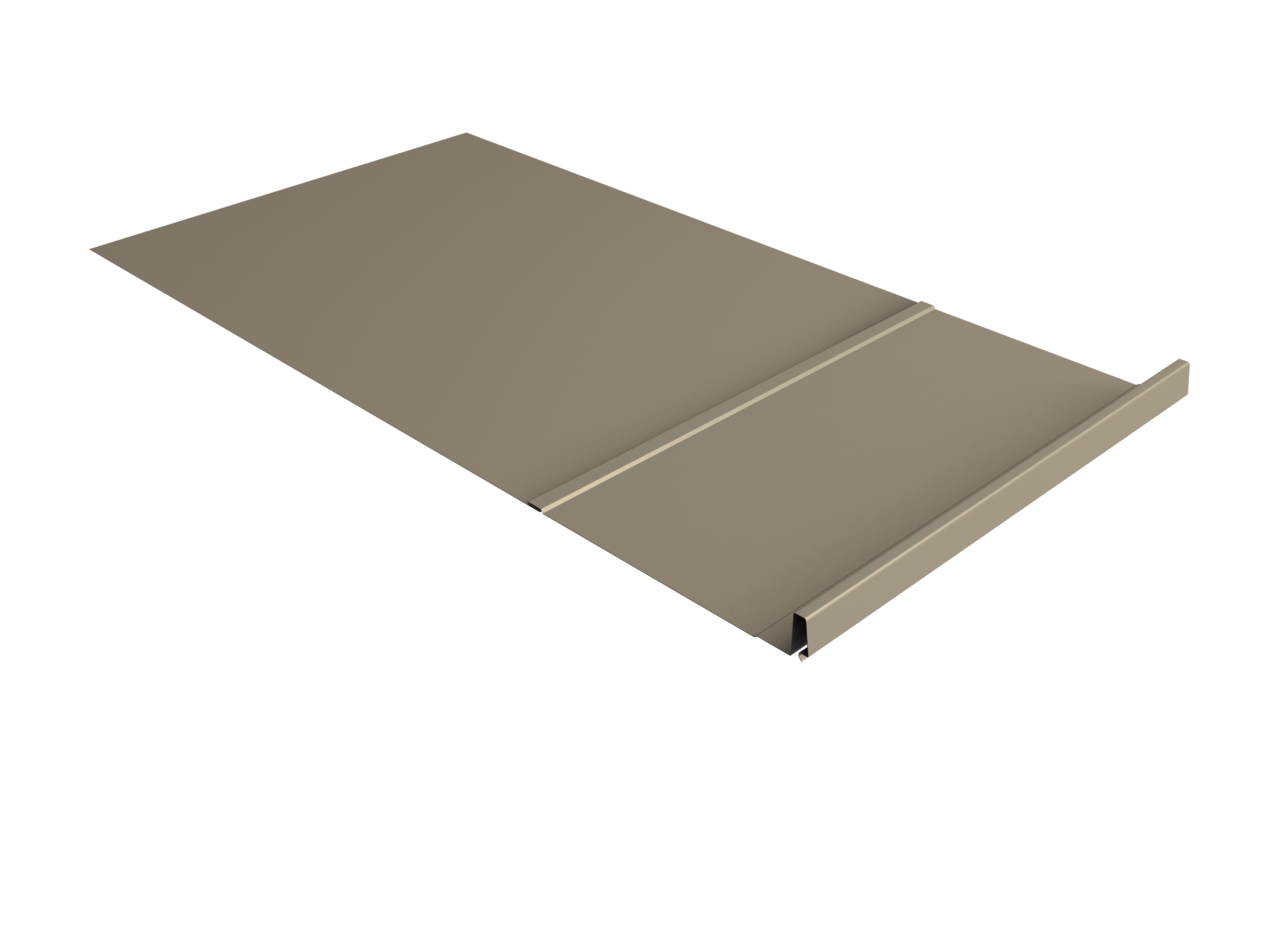 Элемент обхода Кликфальц Pro правый 0,5 Satin RAL 1015 светлая слоновая кость