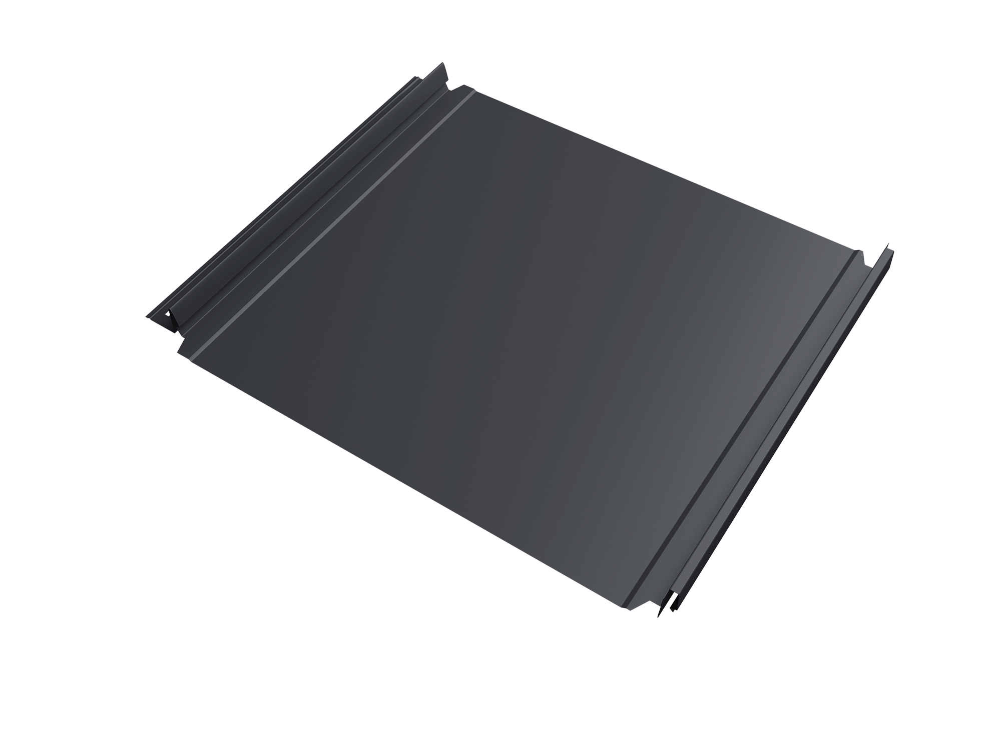 Кликфальц Double Pro Grand Line 0,5 Velur X с пленкой на замках RAL 7024 мокрый асфальт