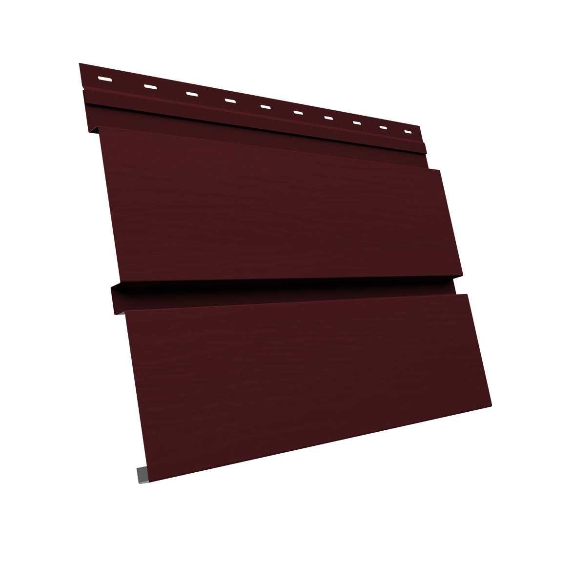 Квадро брус 3D 0,5 Satin с пленкой RAL 3005 красное вино