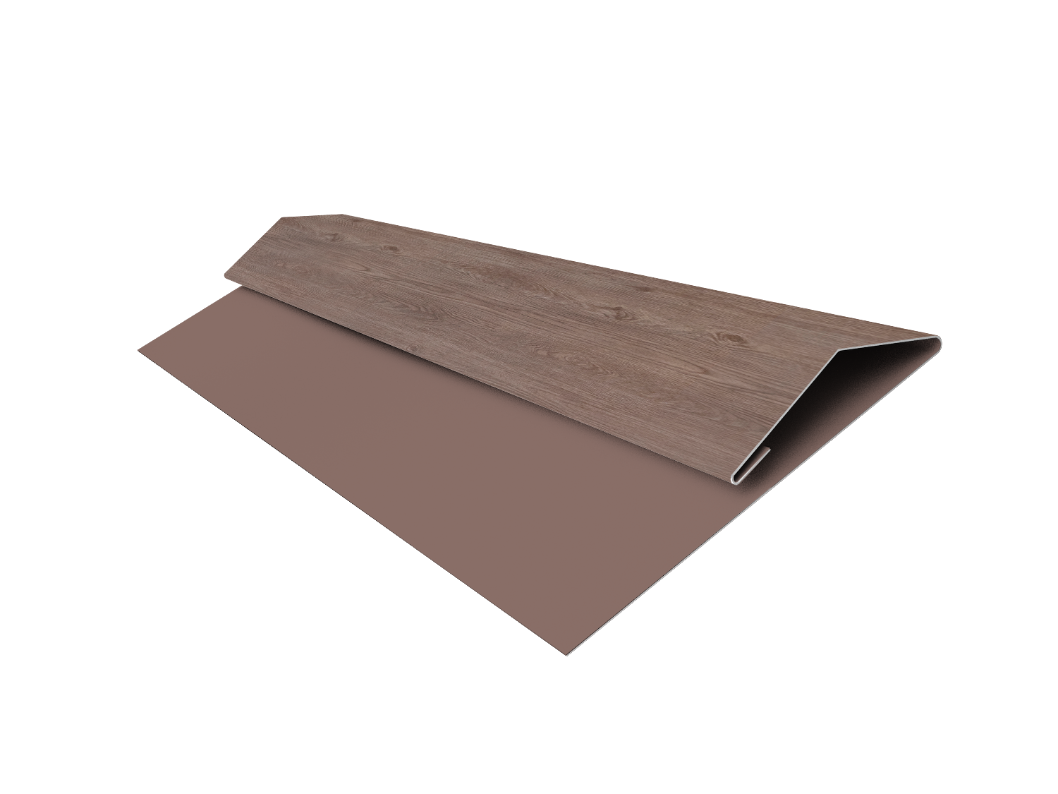 Планка стартово-финишная Экобрус Grand Line 0,45 Print Elite White Wood TwinColor (2м)
