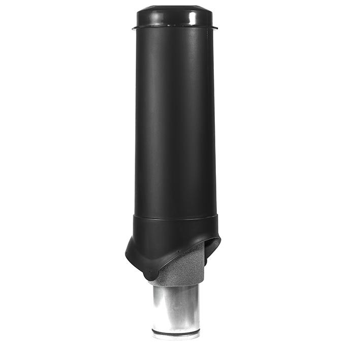 Выход вентиляции Krovent Pipe-VT 125/700 изолированный черный
