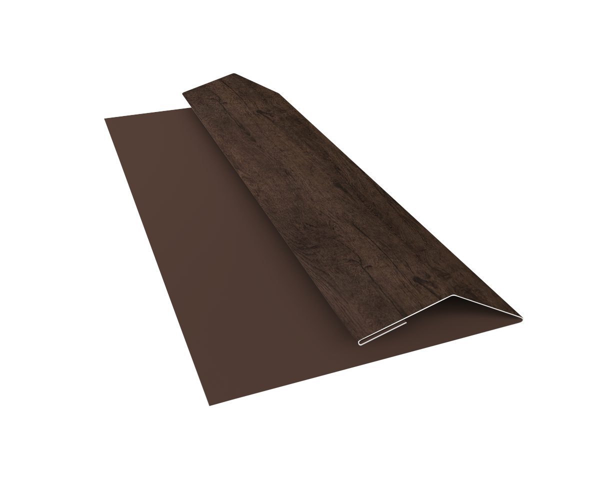 Планка финишная Блок-Хаус new Grand Line 0,45 Print Elite Antique Wood TwinColor (3м)