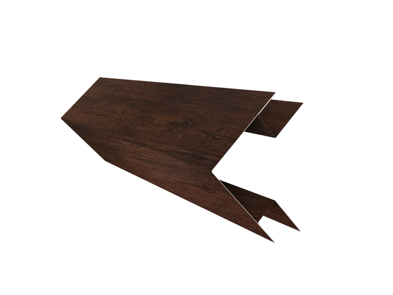 Планка угла внешнего сложного Блок-Хаус new Grand Line 0,45 Print-Double Premium Cherry Wood Dark F (2м)